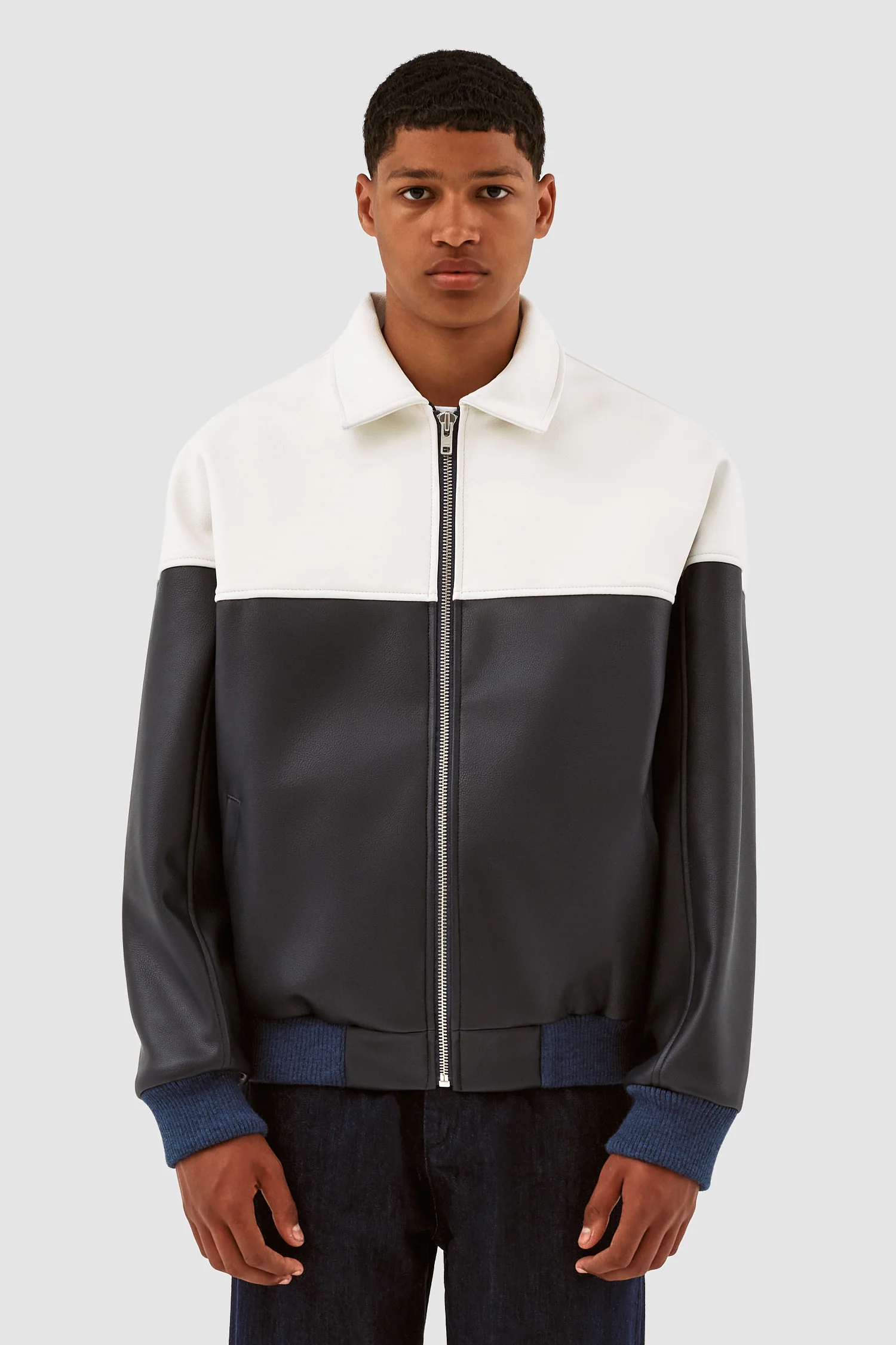 Veste Jonah Colorblock - Blanc/Marine - Image 2