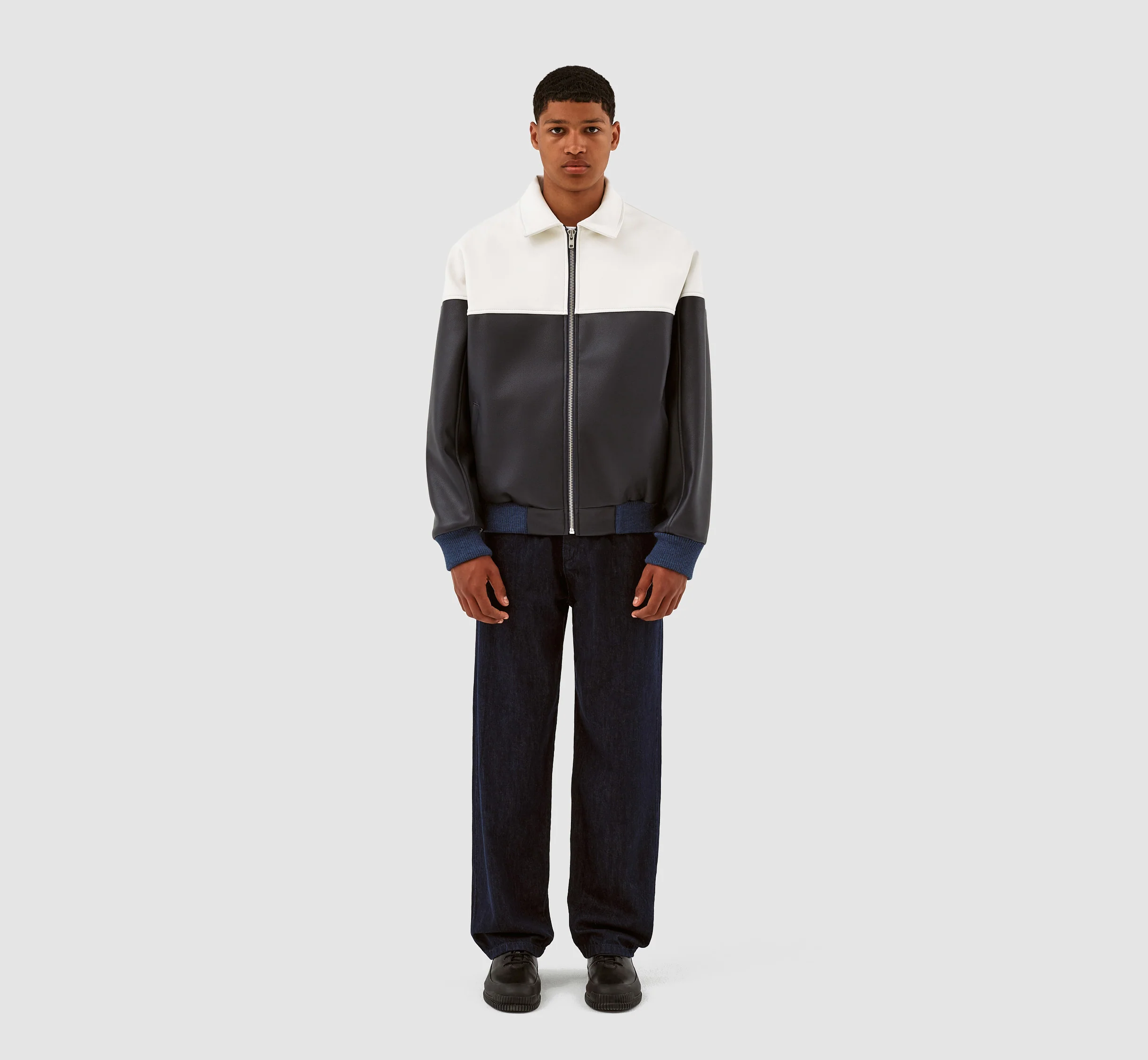 Veste Jonah Colorblock - Blanc/Marine - Image 4