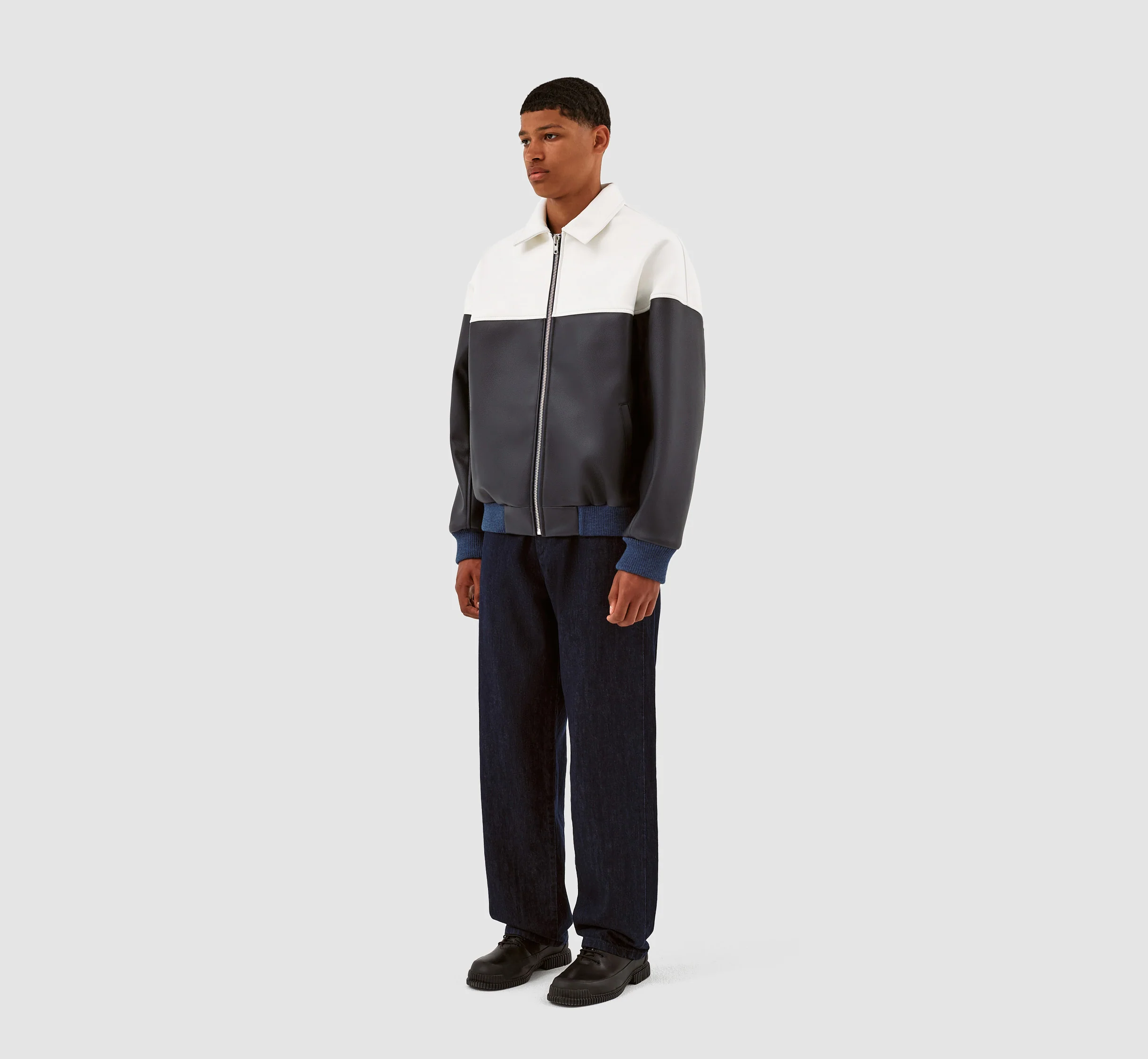 Veste Jonah Colorblock - Blanc/Marine - Image 5