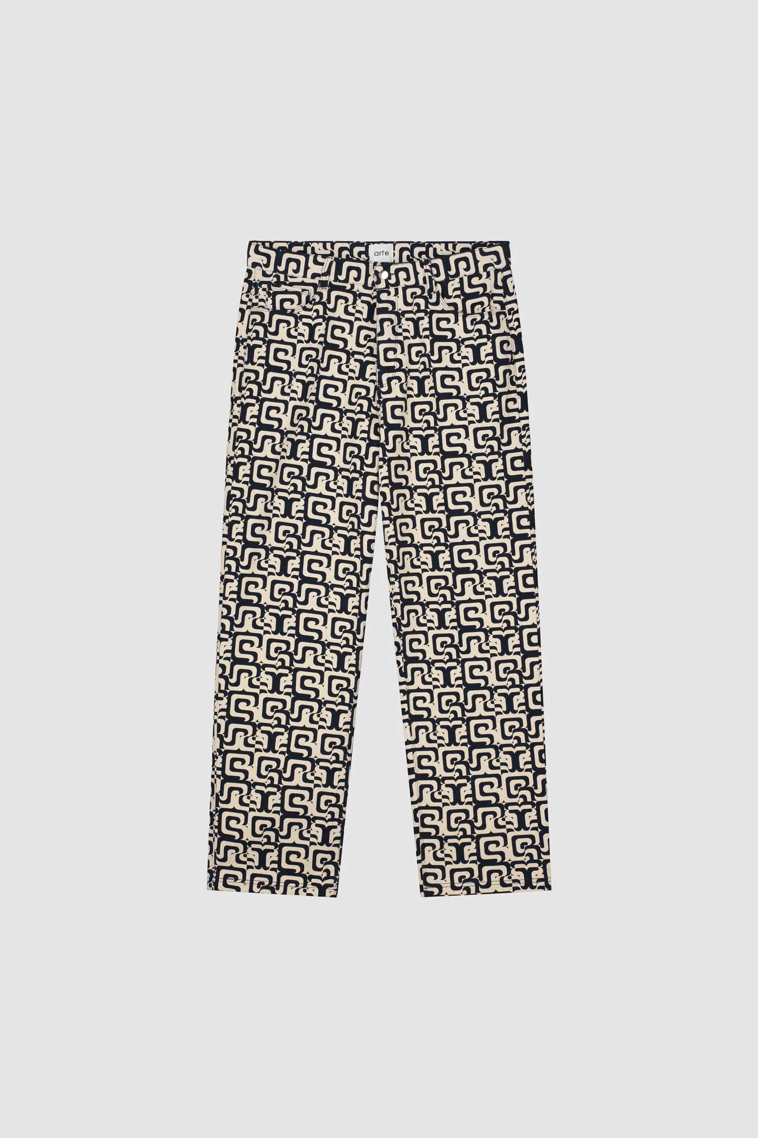 Pantalon Jonas Allover - Marine/Crème - Image 8