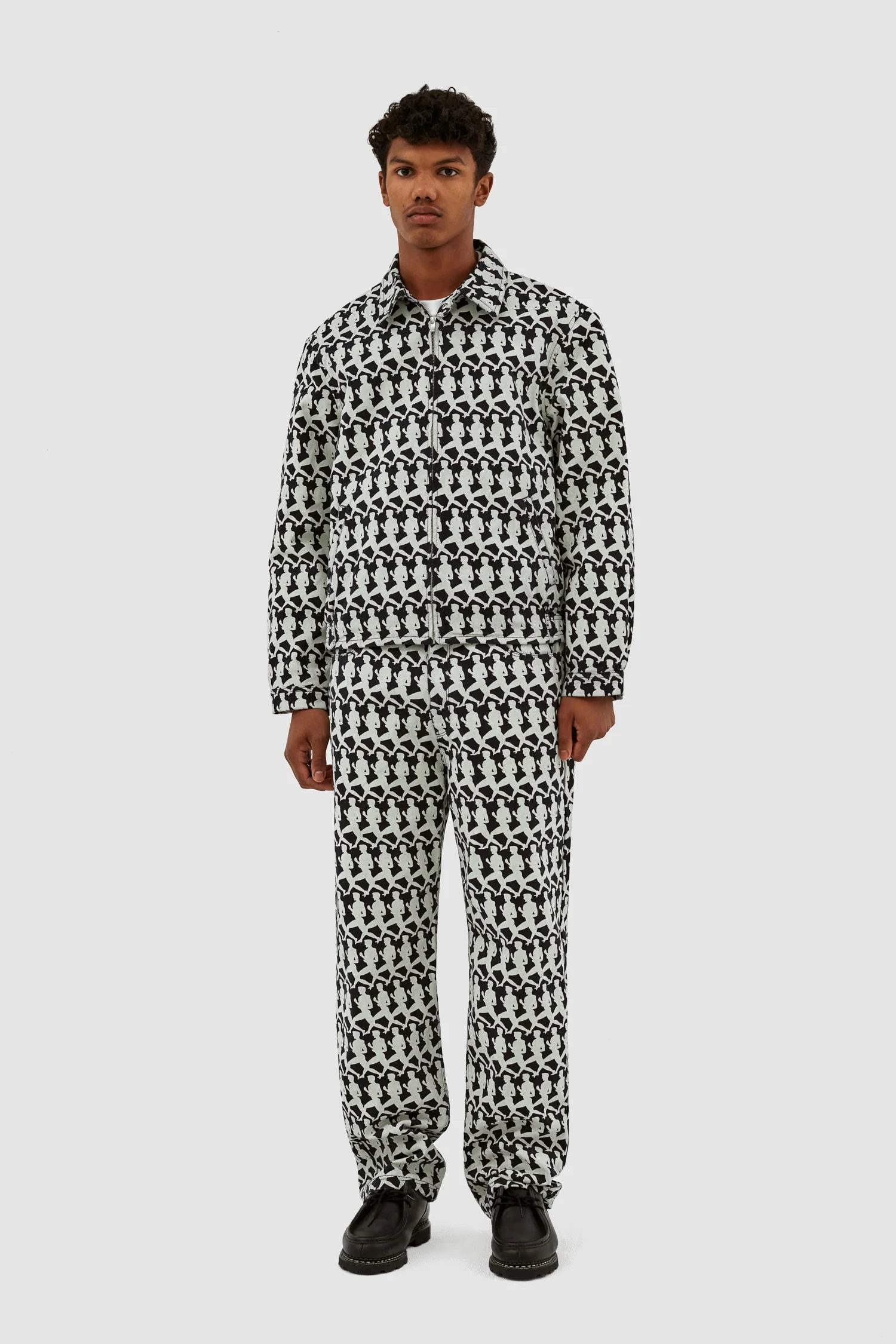 Veste Jones Allover - Marine/Crème - Image 4