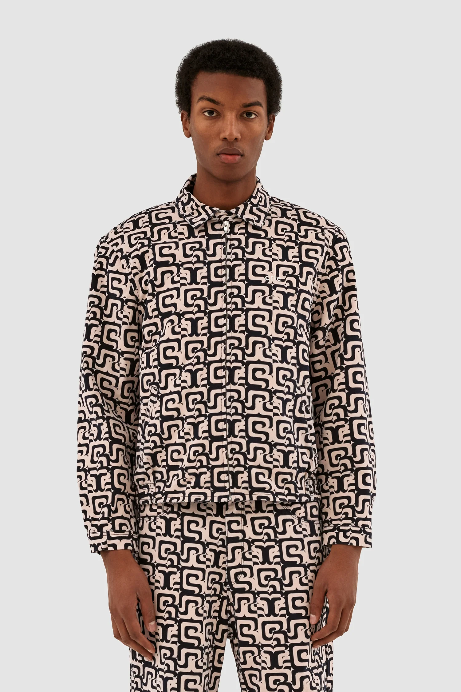 Veste Jones Allover - Marine/Crème - Image 2