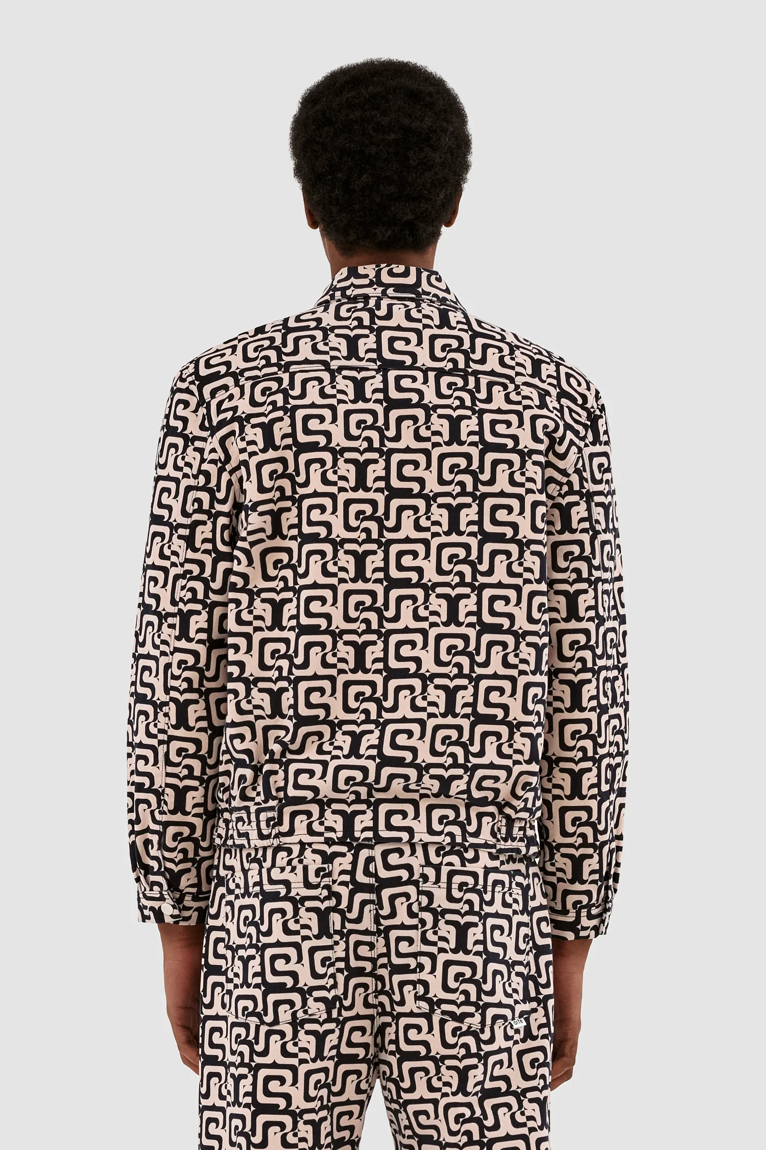 Veste Jones Allover - Marine/Crème - Image 3