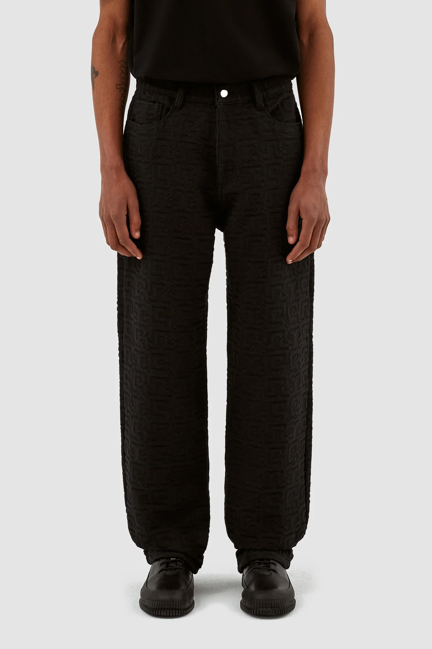 Pantalon Jones Jacquard - Noir - Image 2