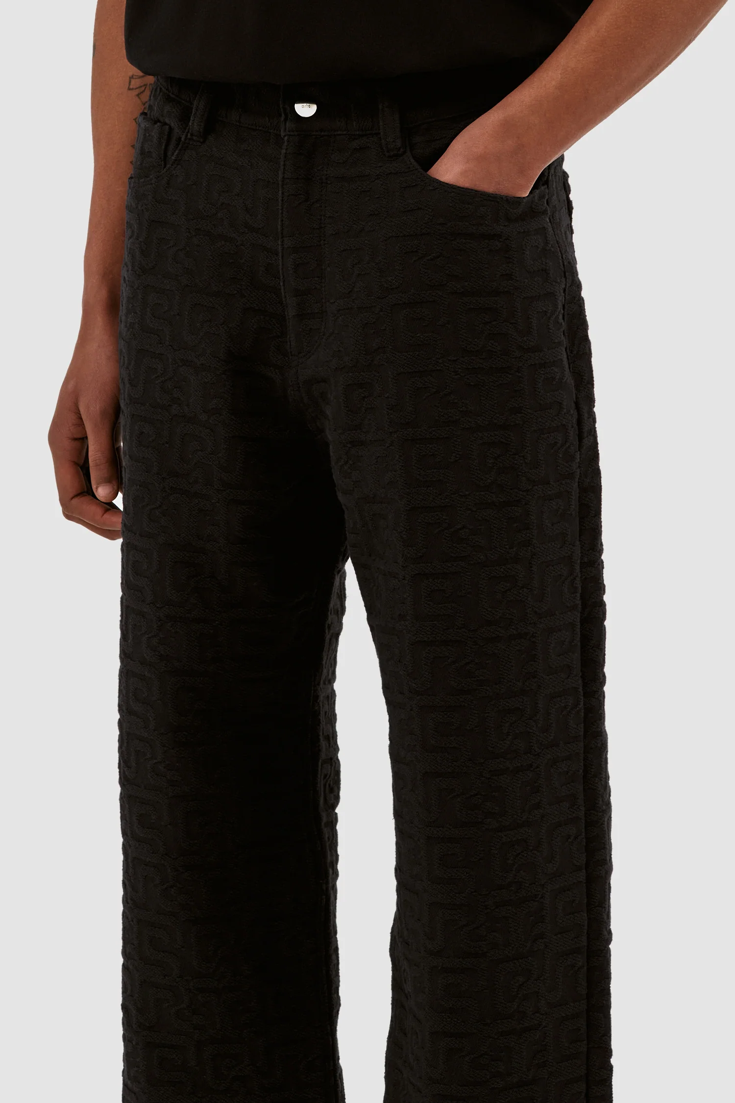Pantalon Jones Jacquard - Noir - Image 7