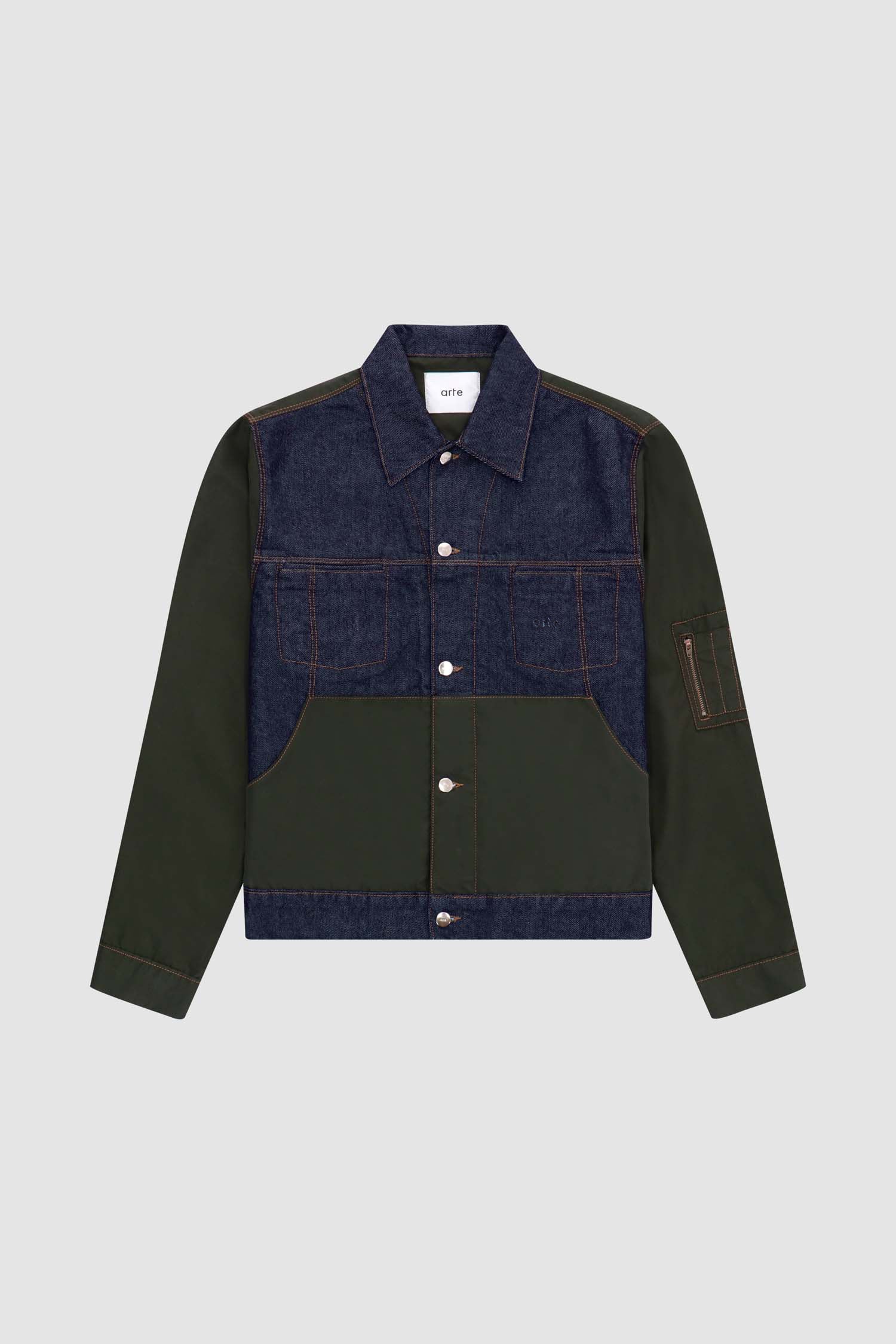 Veste Jones Multi - Denim/Vert - Image 8