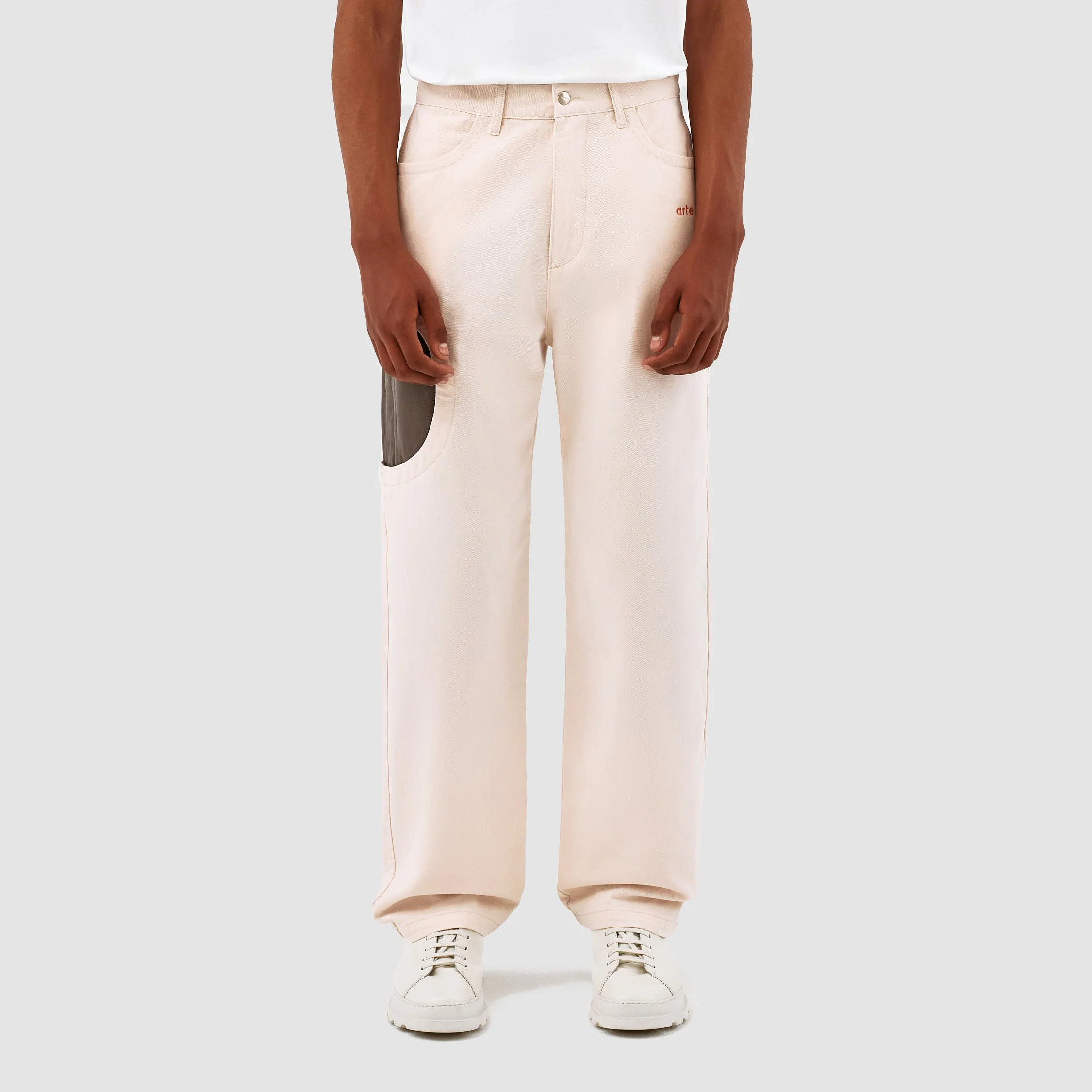 Pantalon Trabal de Jones - Crème/Gris
