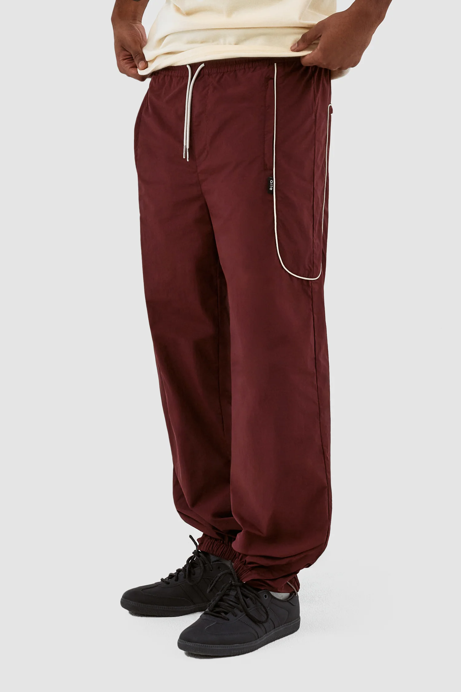 Pantalon Jordan SS24 - Bordeaux/Crème - Image 2