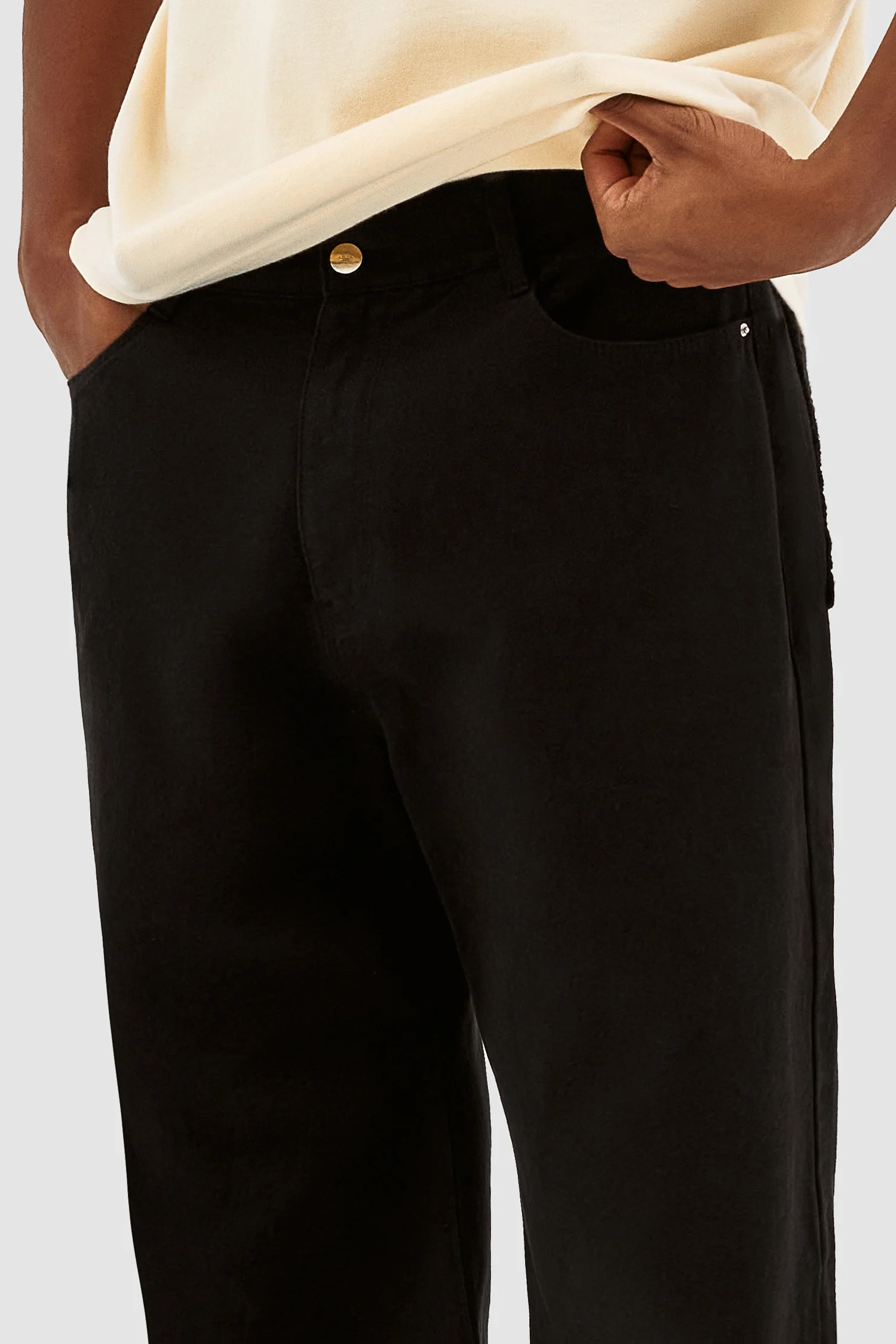 Pantalon Joshua Detail - Noir - Image 7