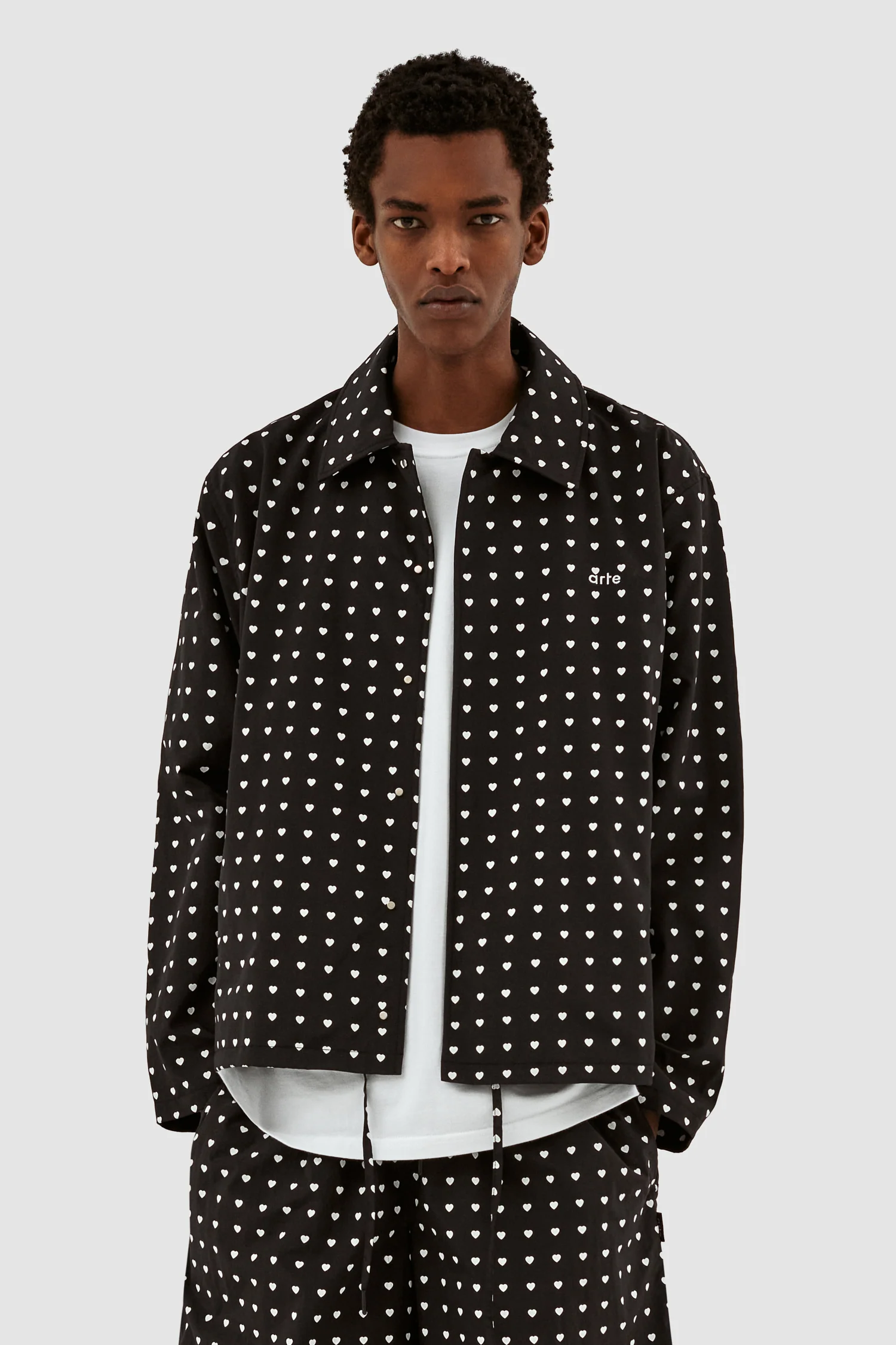 Veste Jules Heart - Noir/Blanc - Image 2