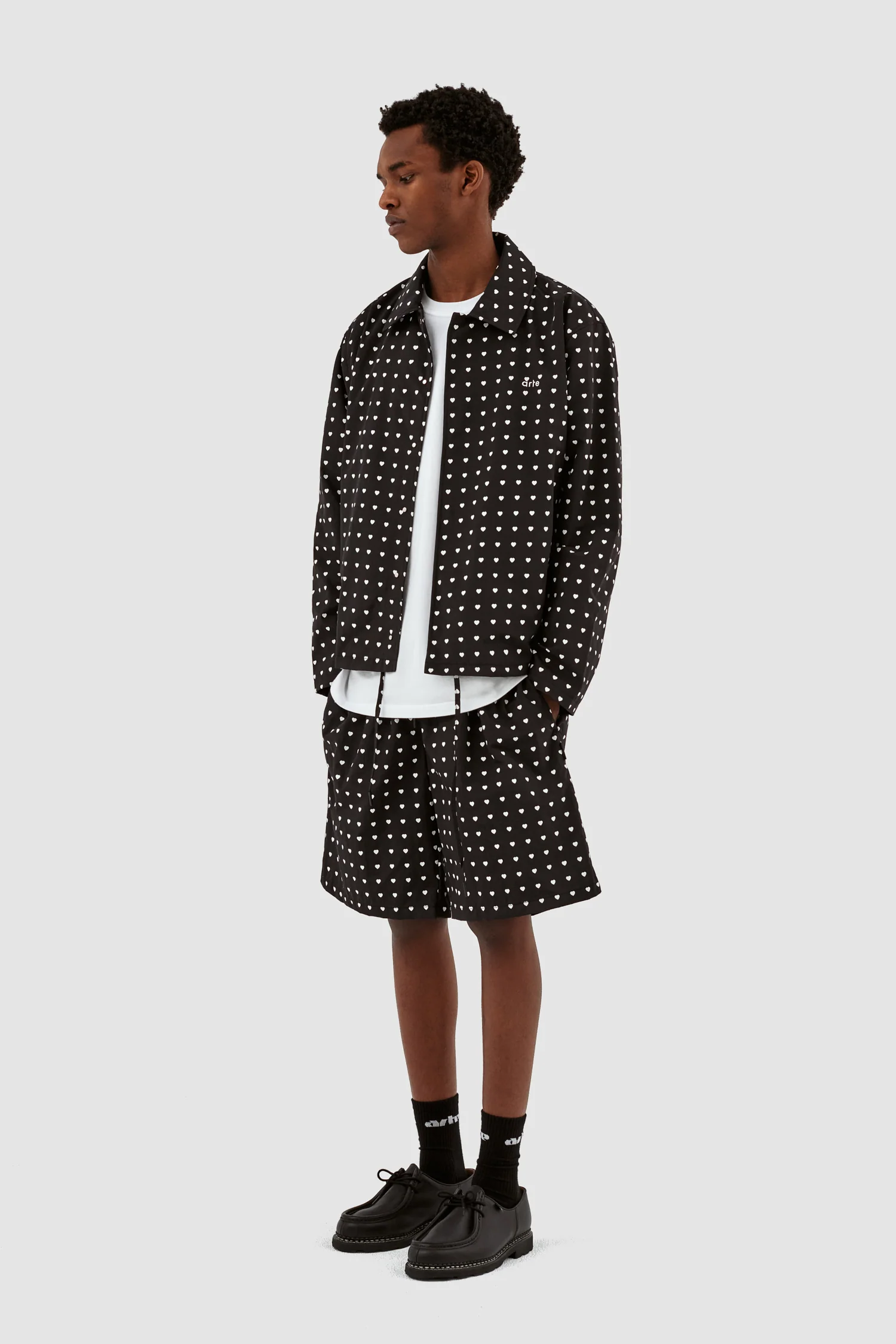 Veste Jules Heart - Noir/Blanc - Image 5