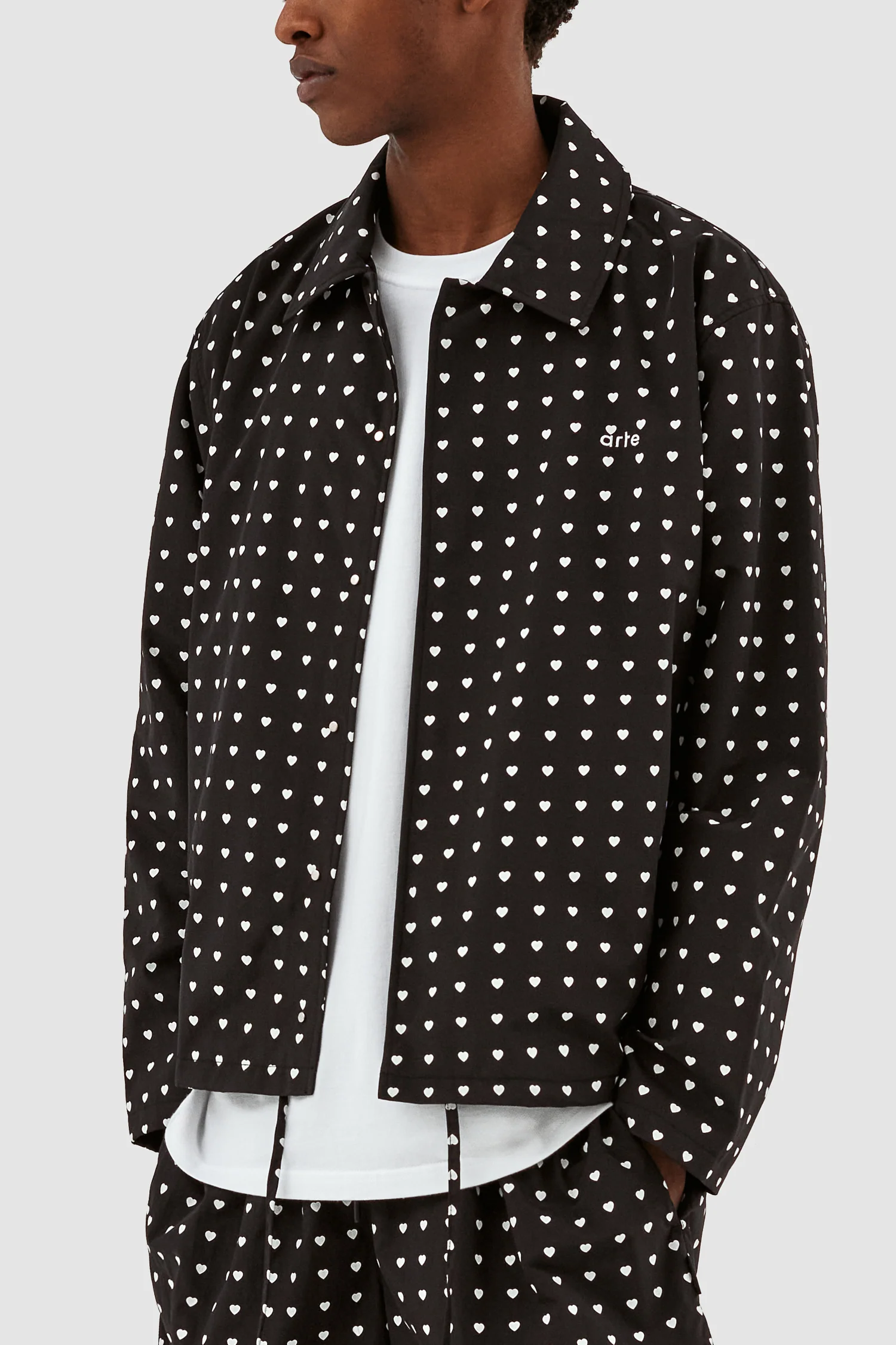 Veste Jules Heart - Noir/Blanc - Image 6