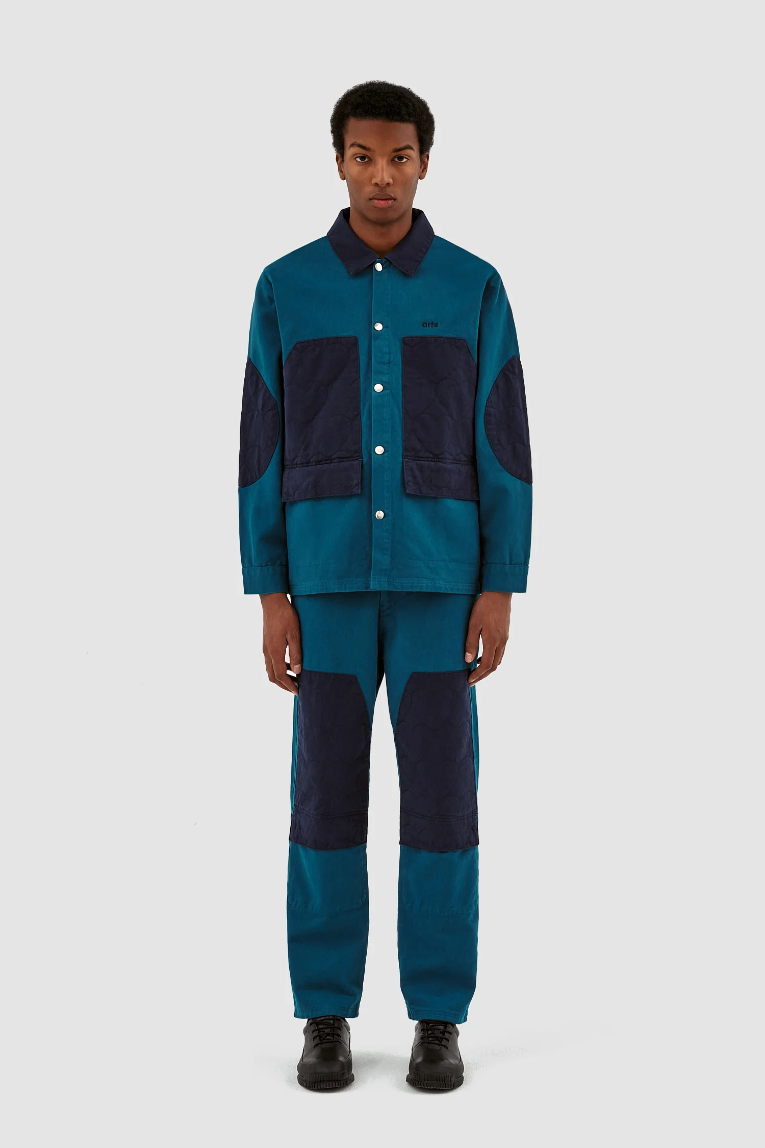 Veste matelassée Jules Heart - Bleu pétrole - Image 5