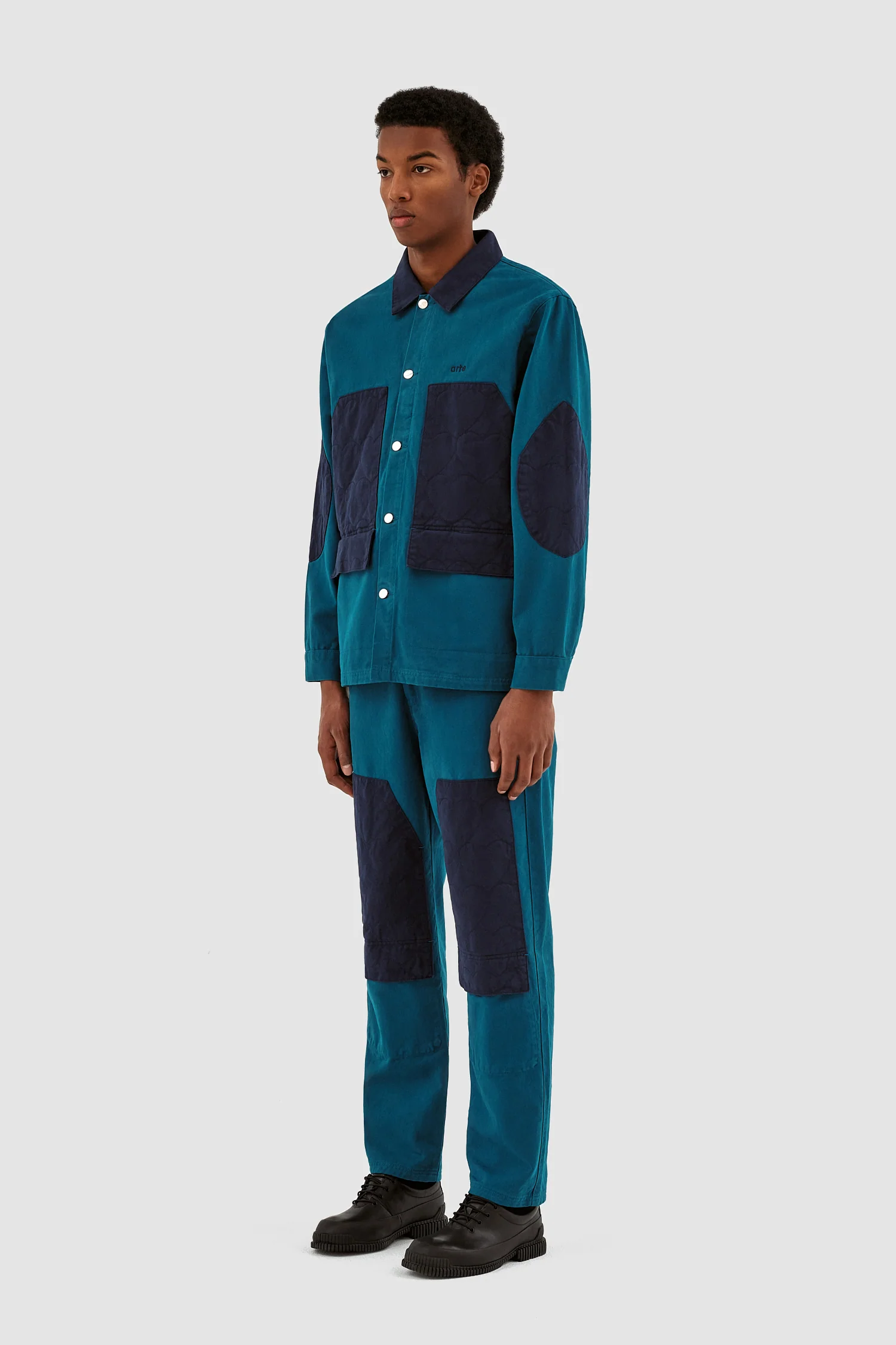 Veste matelassée Jules Heart - Bleu pétrole - Image 6