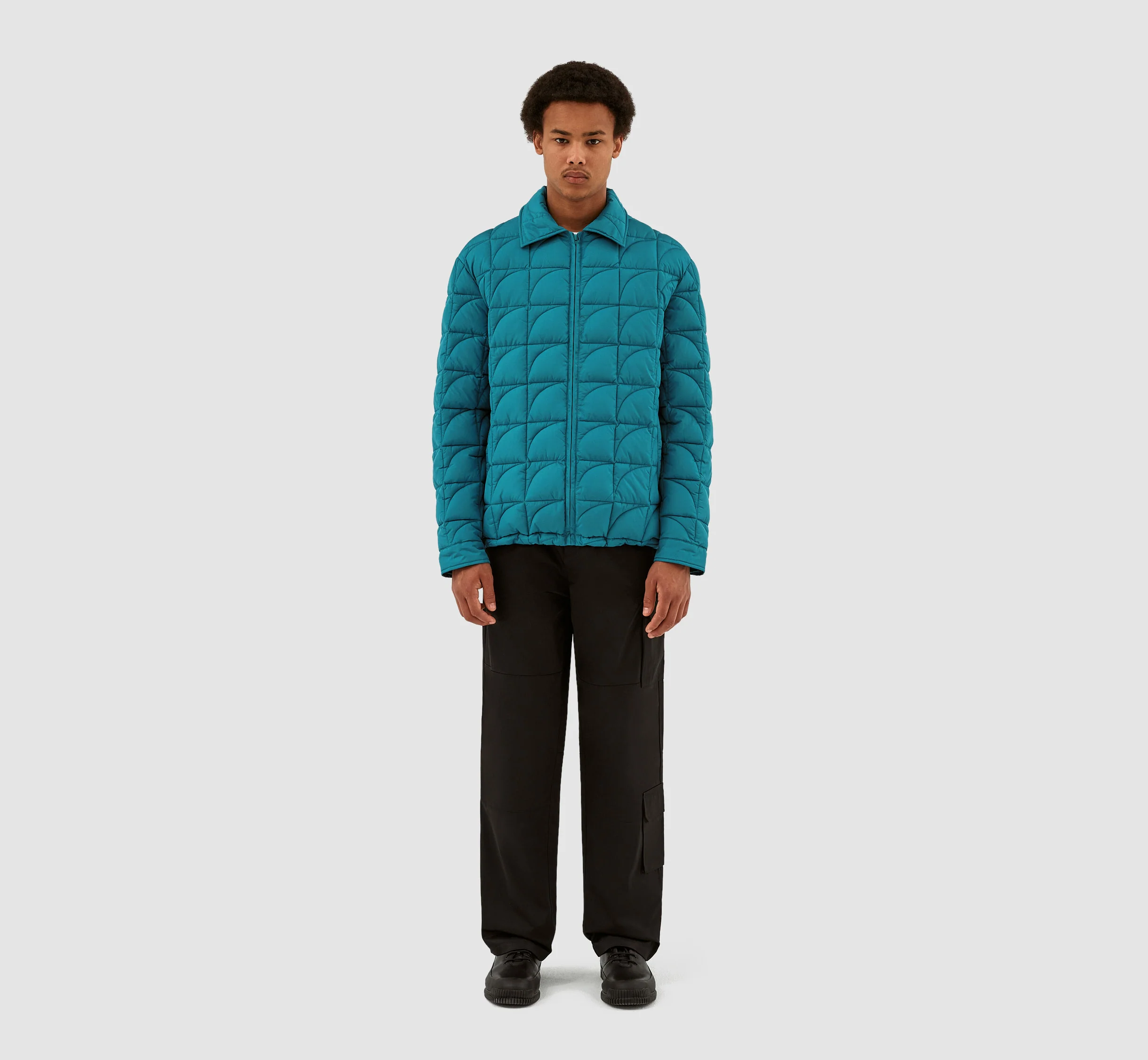 Veste matelassée Jules - Bleu lac - Image 4