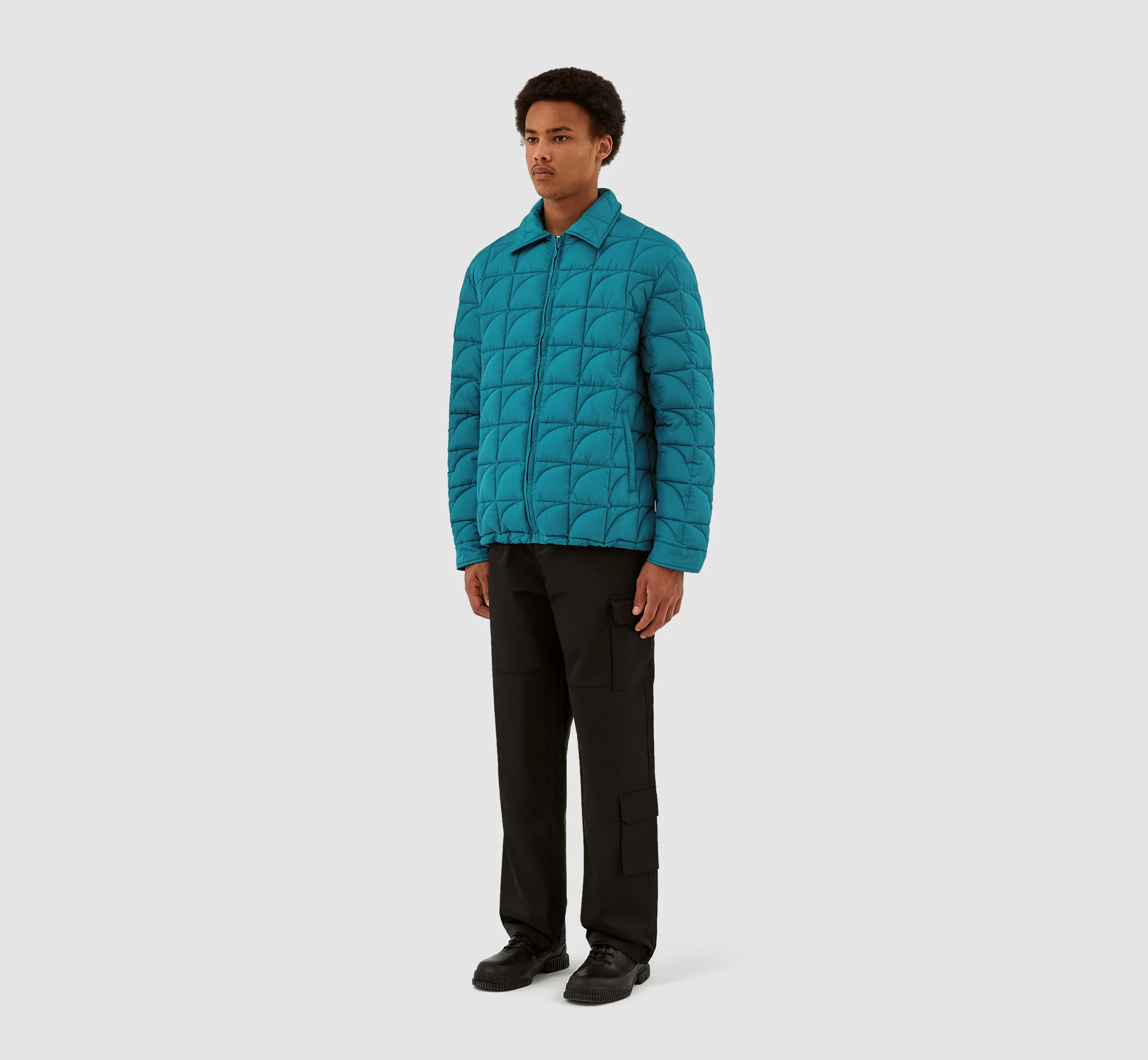 Veste matelassée Jules - Bleu lac - Image 5