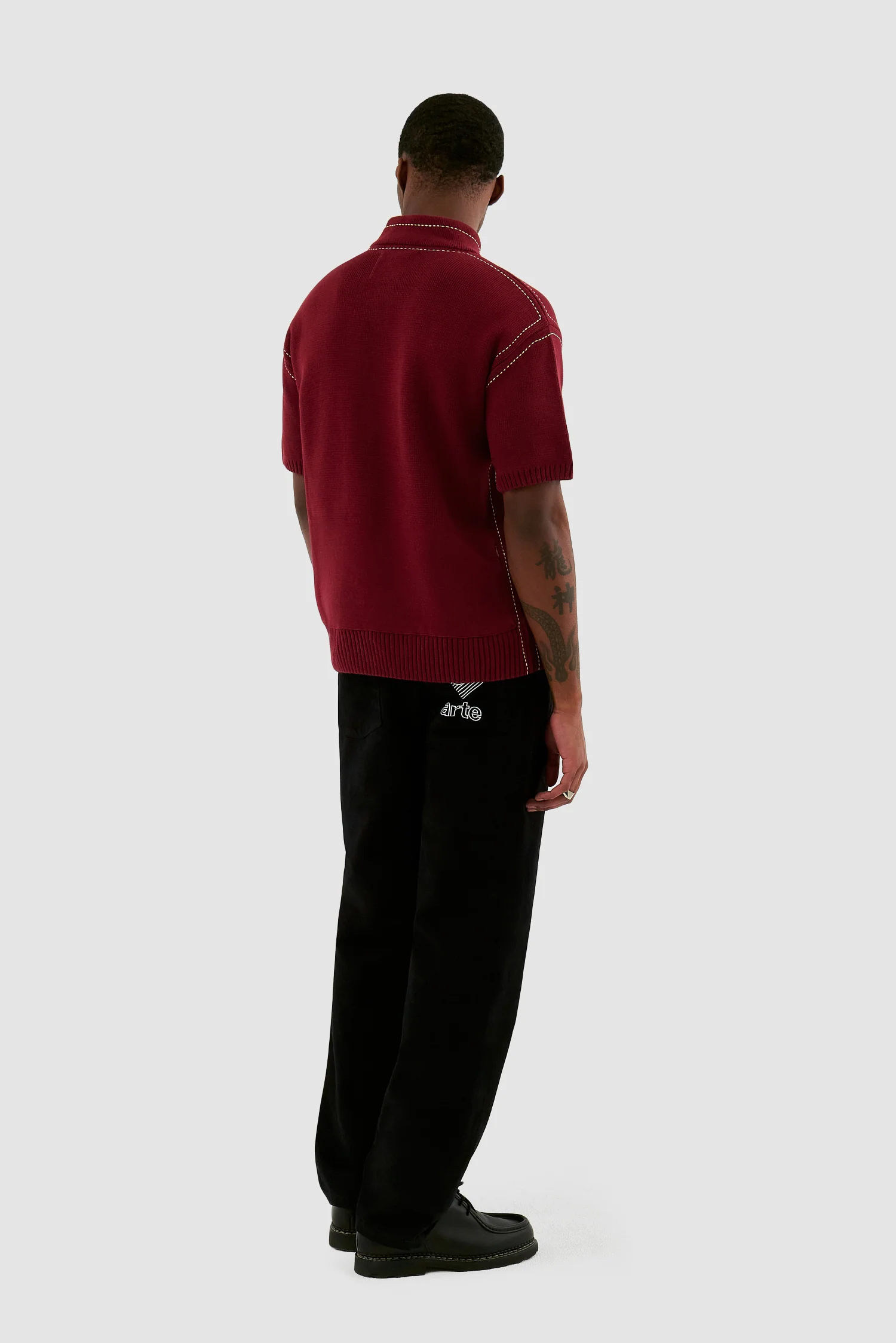 Kane Logo Knit - Bordeaux - Image 6