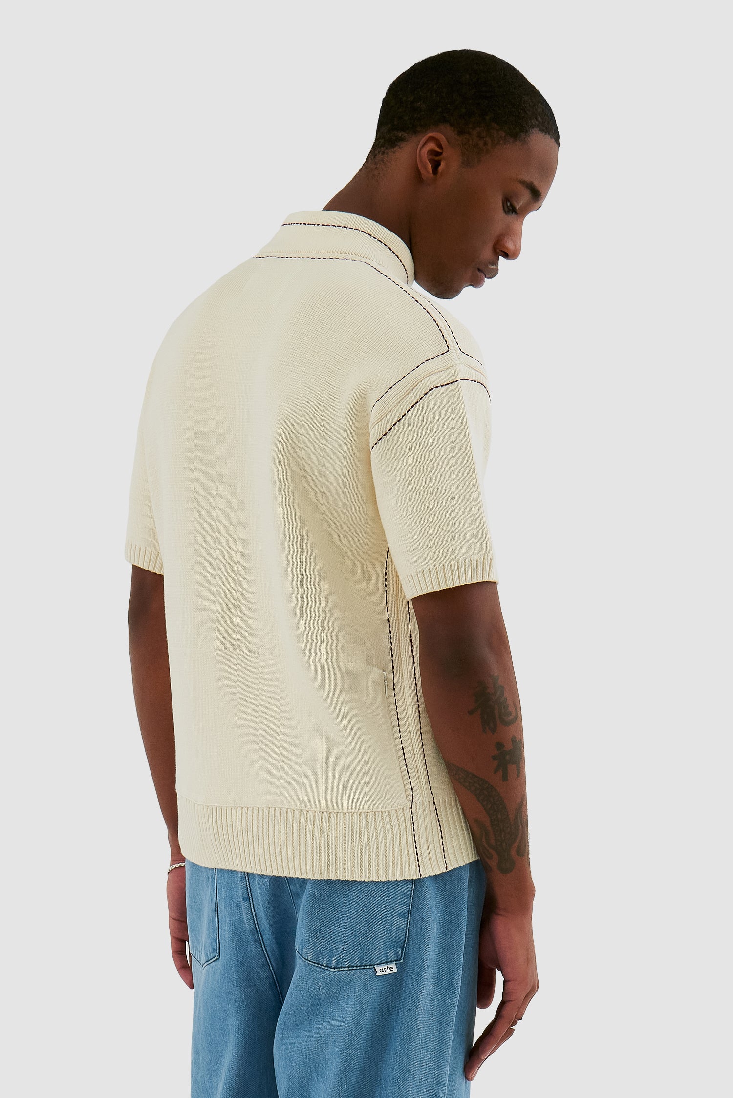 Kane Logo Knit - Crème - Image 3