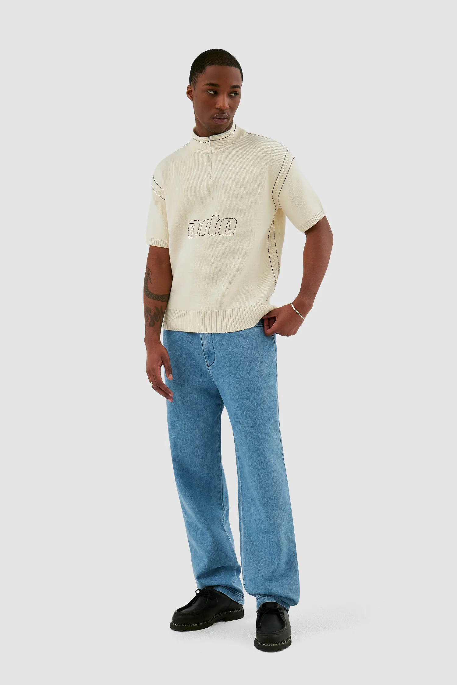 Kane Logo Knit - Crème - Image 5