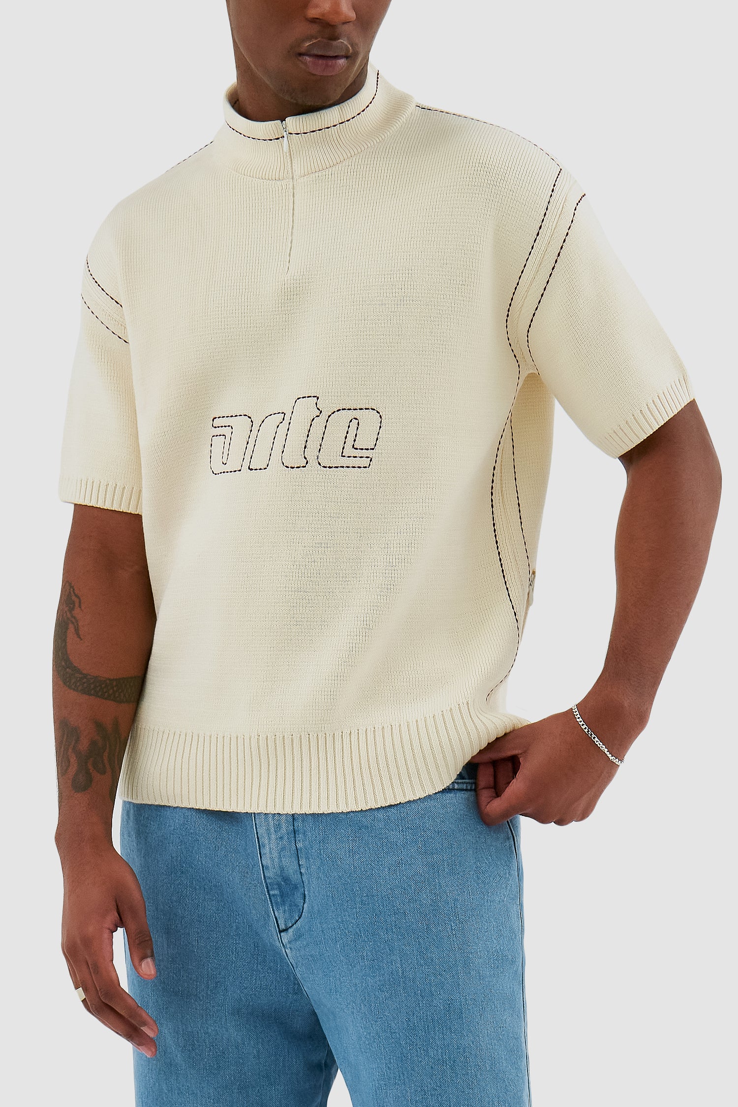 Kane Logo Knit - Crème - Image 7
