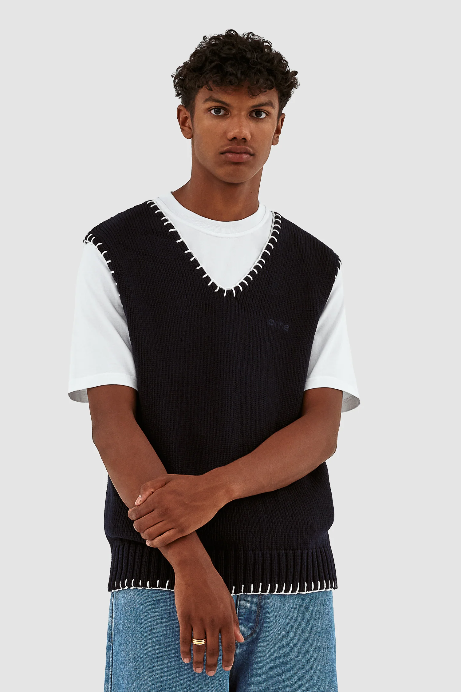 Gilet Karl Stitching - Marine - Image 2