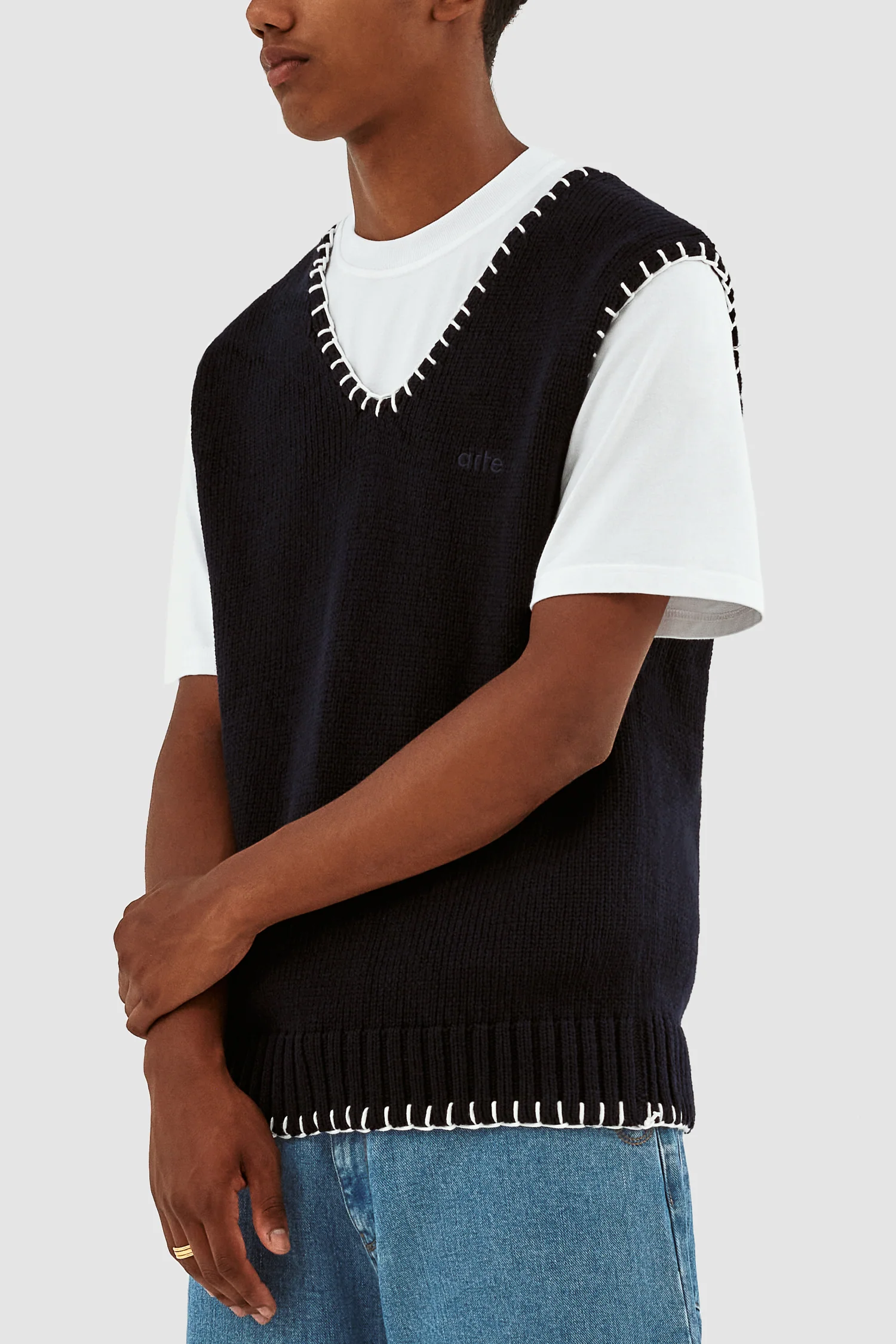 Gilet Karl Stitching - Marine - Image 7