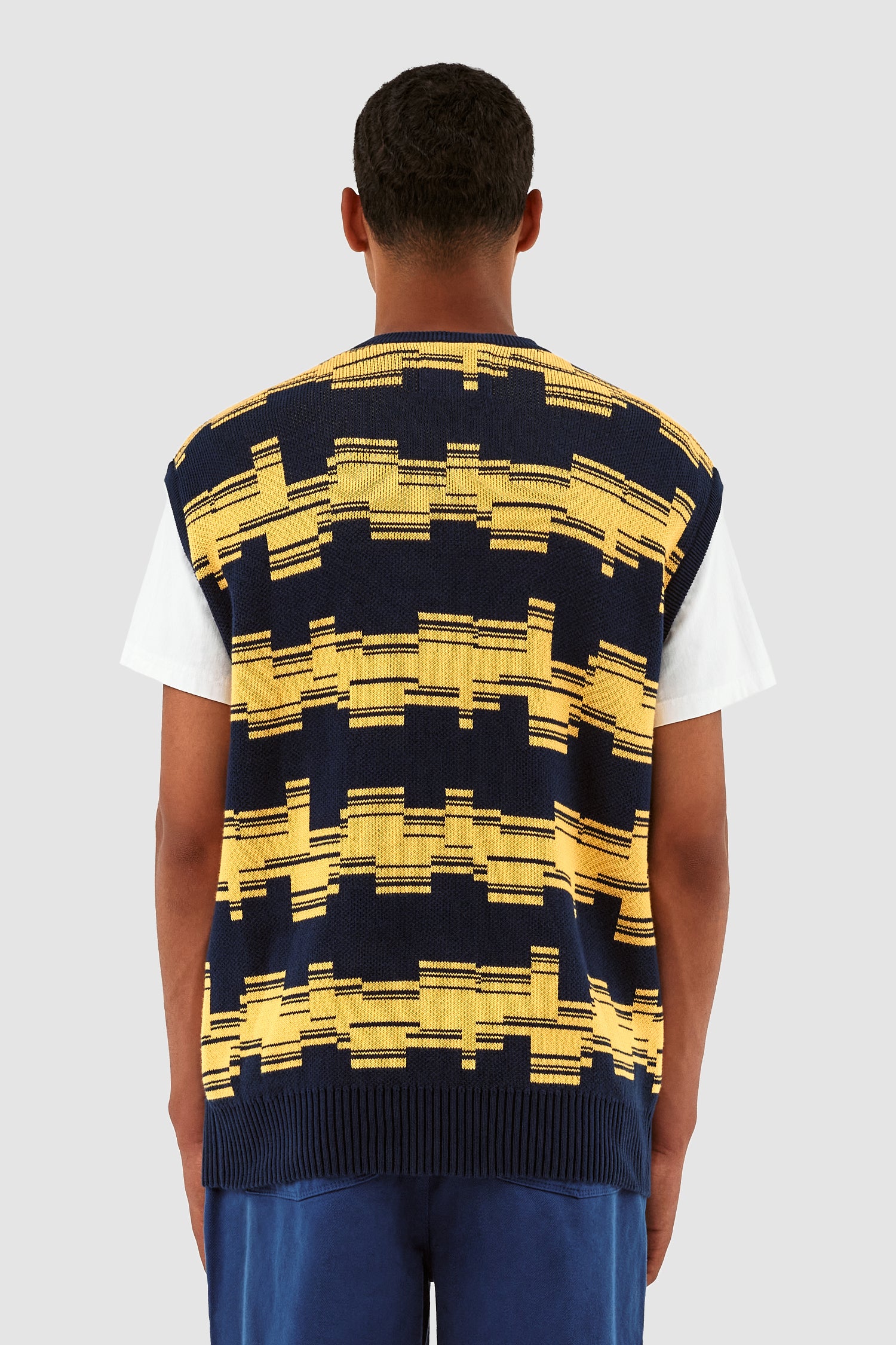 Tricot Karl Tertis - Marine/Jaune - Image 3