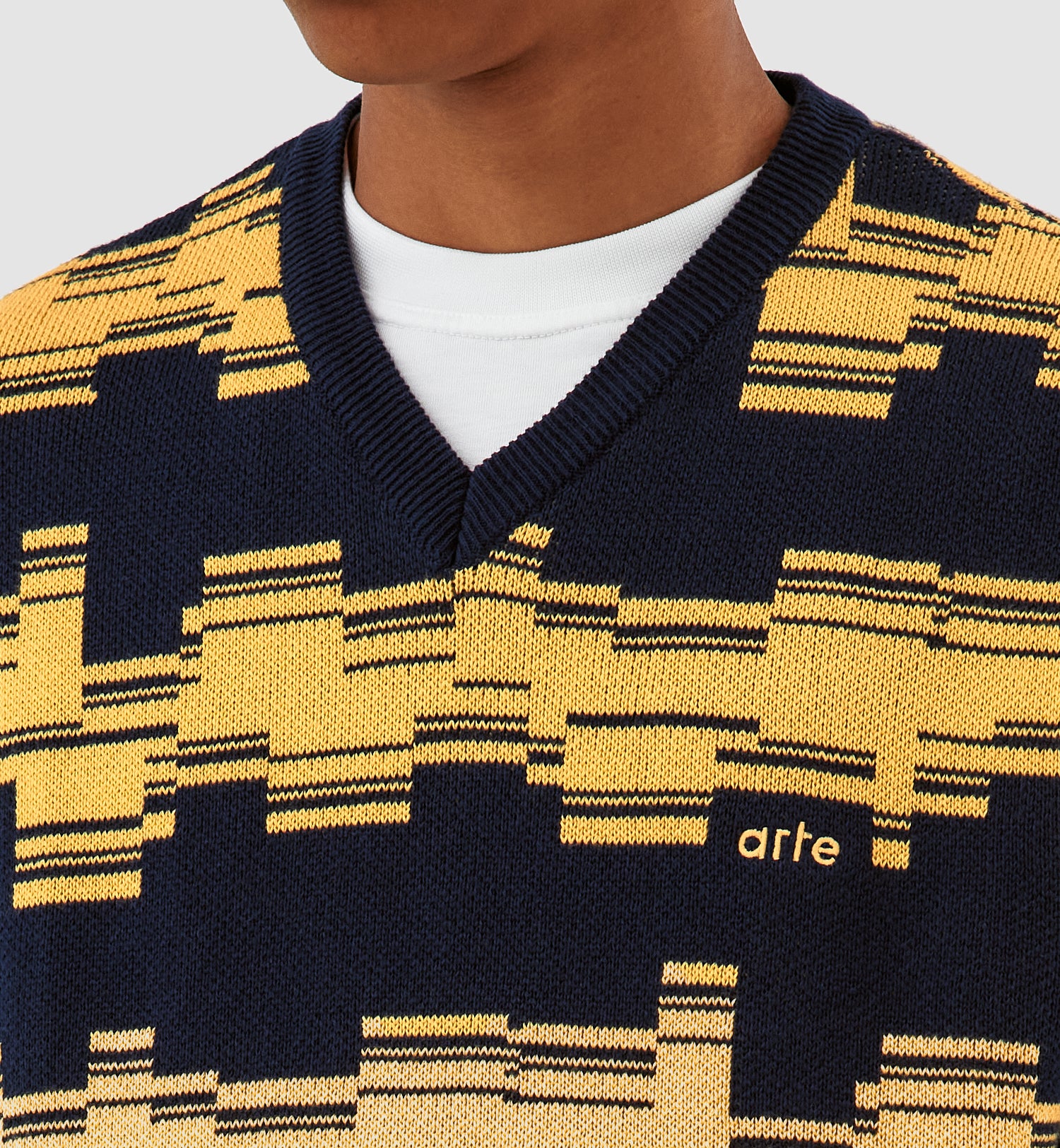 Tricot Karl Tertis - Marine/Jaune - Image 4