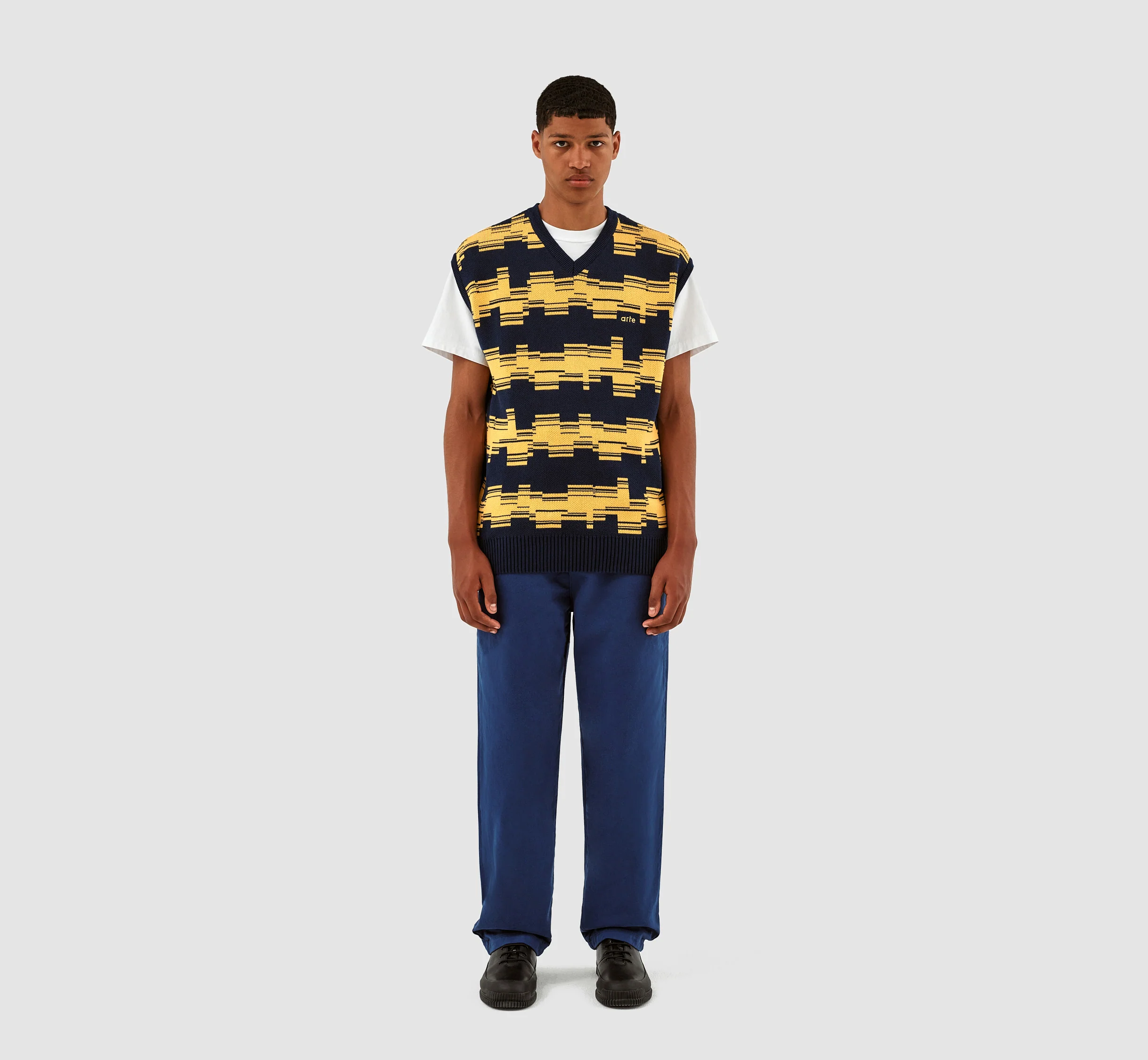Tricot Karl Tertis - Marine/Jaune - Image 5