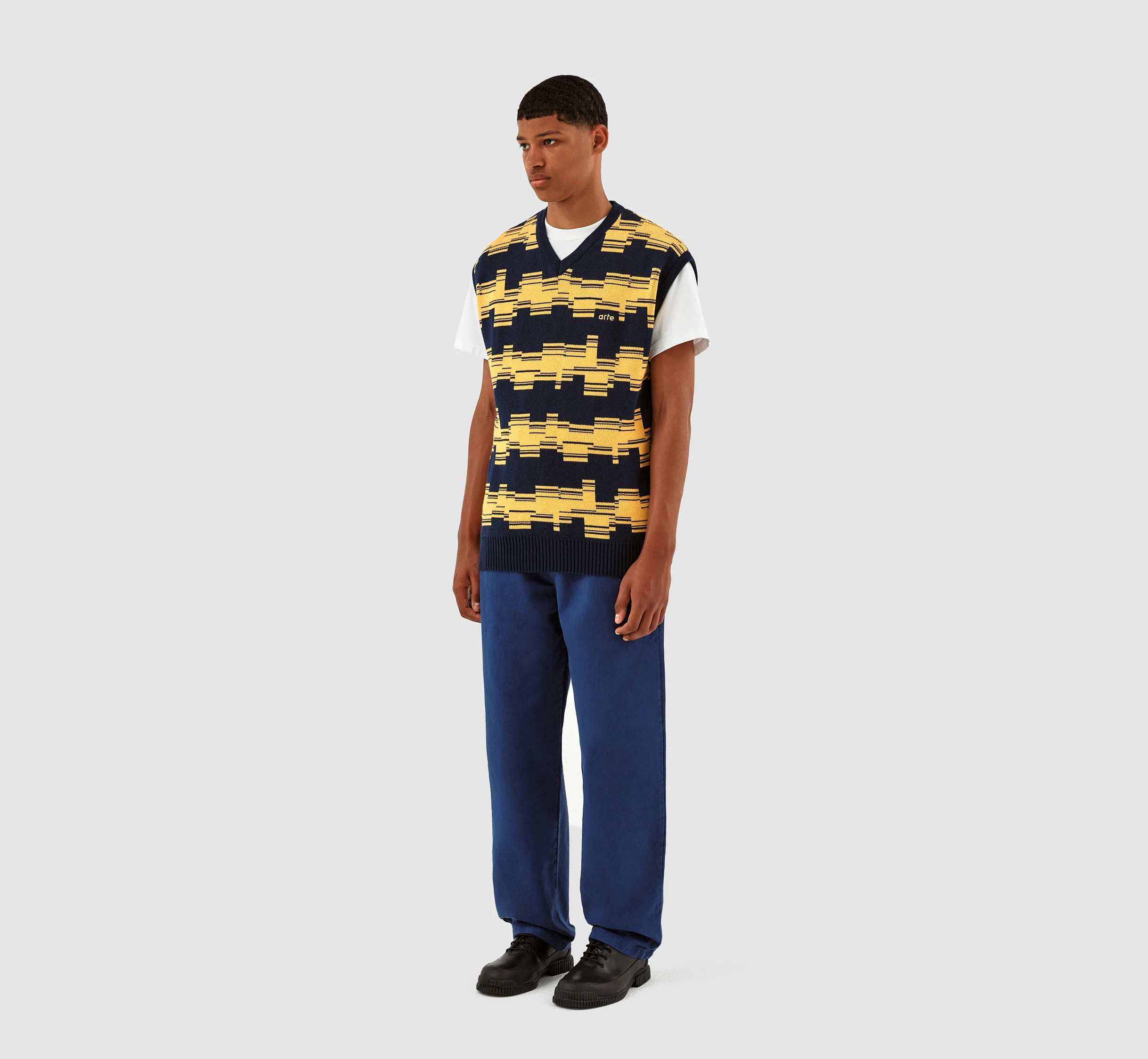Tricot Karl Tertis - Marine/Jaune - Image 6