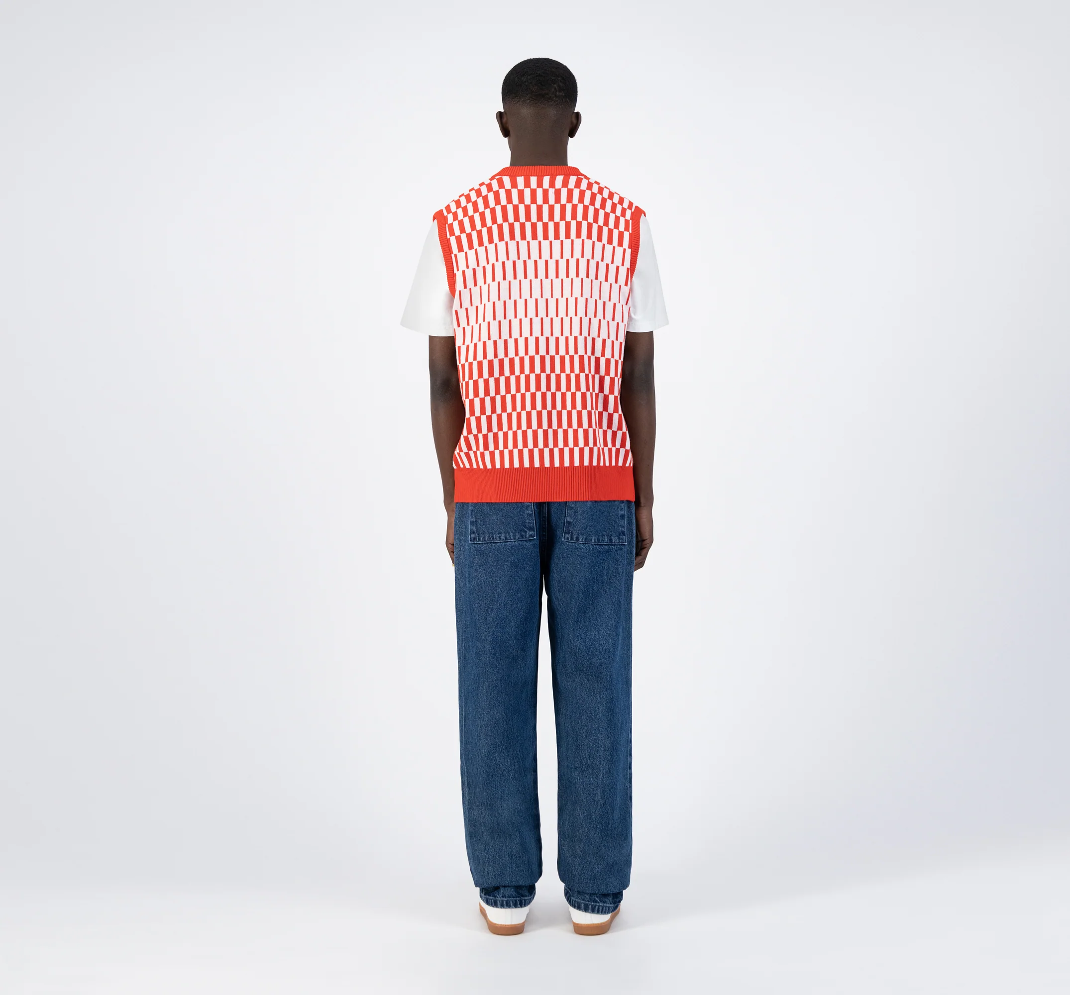 Tricot Karl Trip - Rouge/Blanc - Image 6