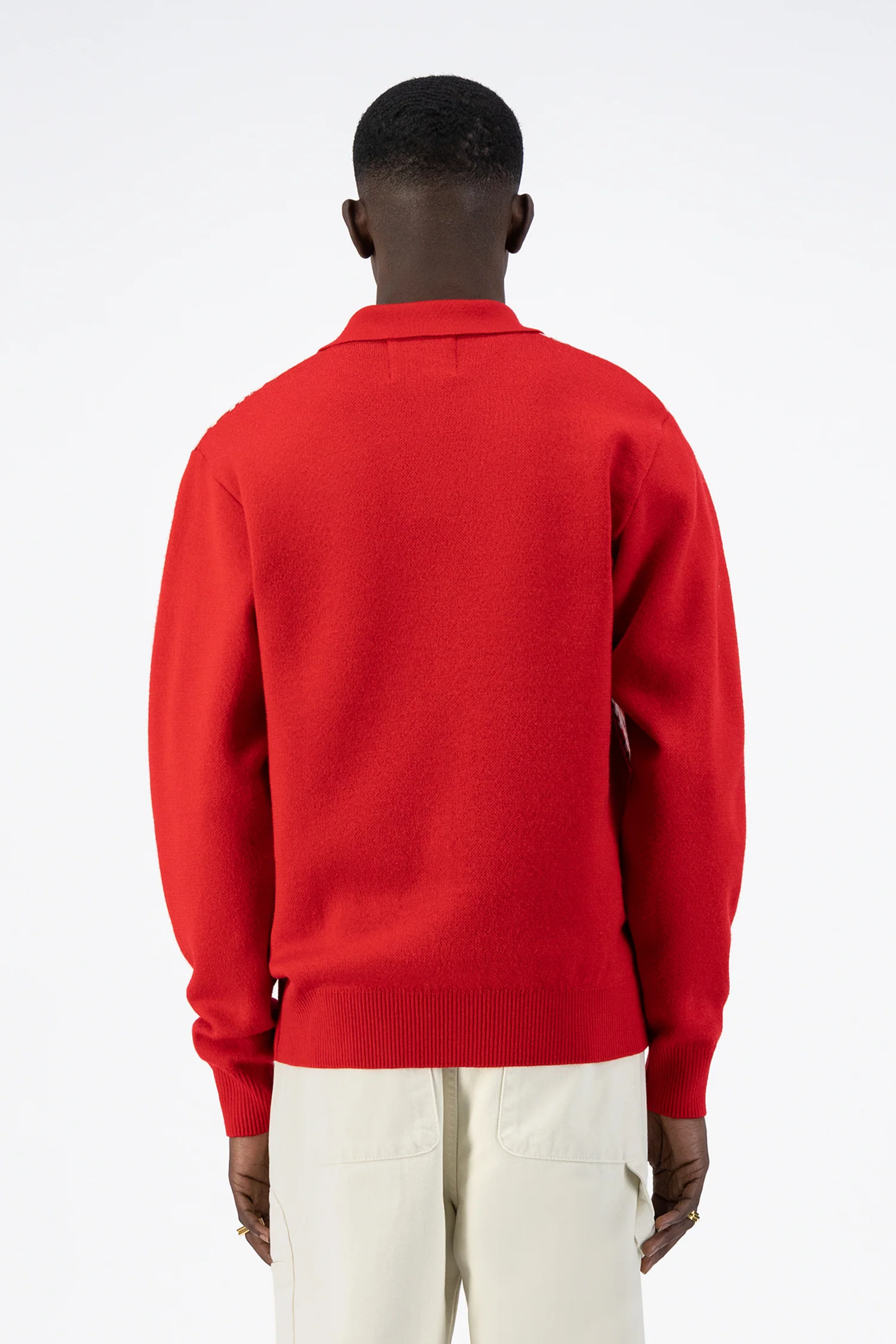 Cardigan en tricot Karp - Rouge - Image 3