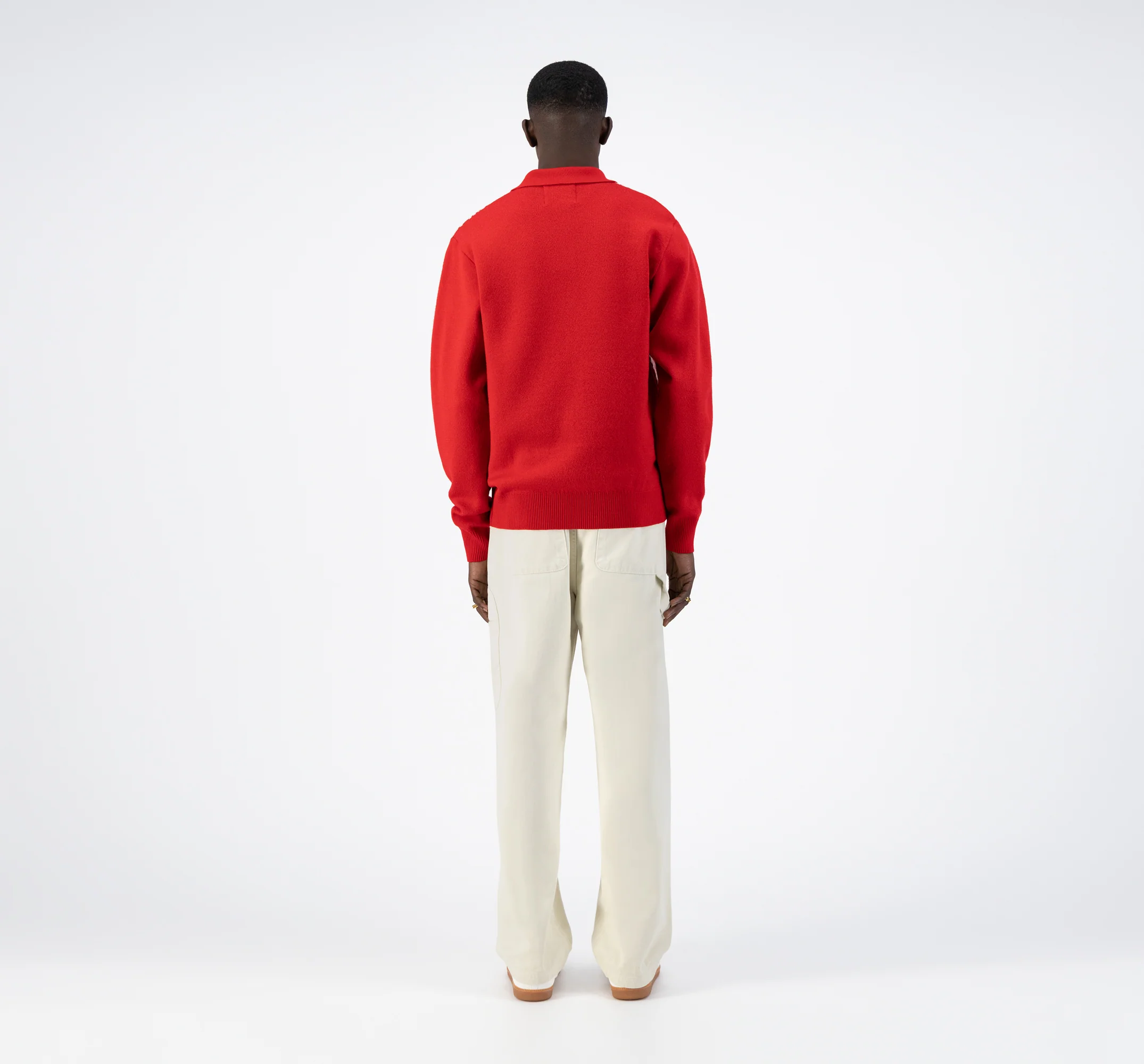 Cardigan en tricot Karp - Rouge - Image 6