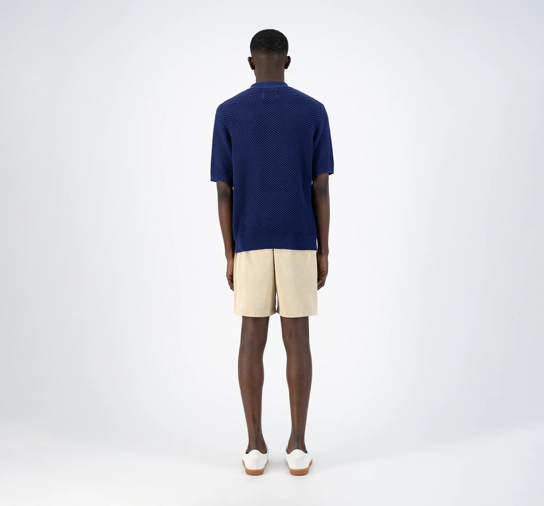 Polo en tricot Kiewic - Marine - Image 5