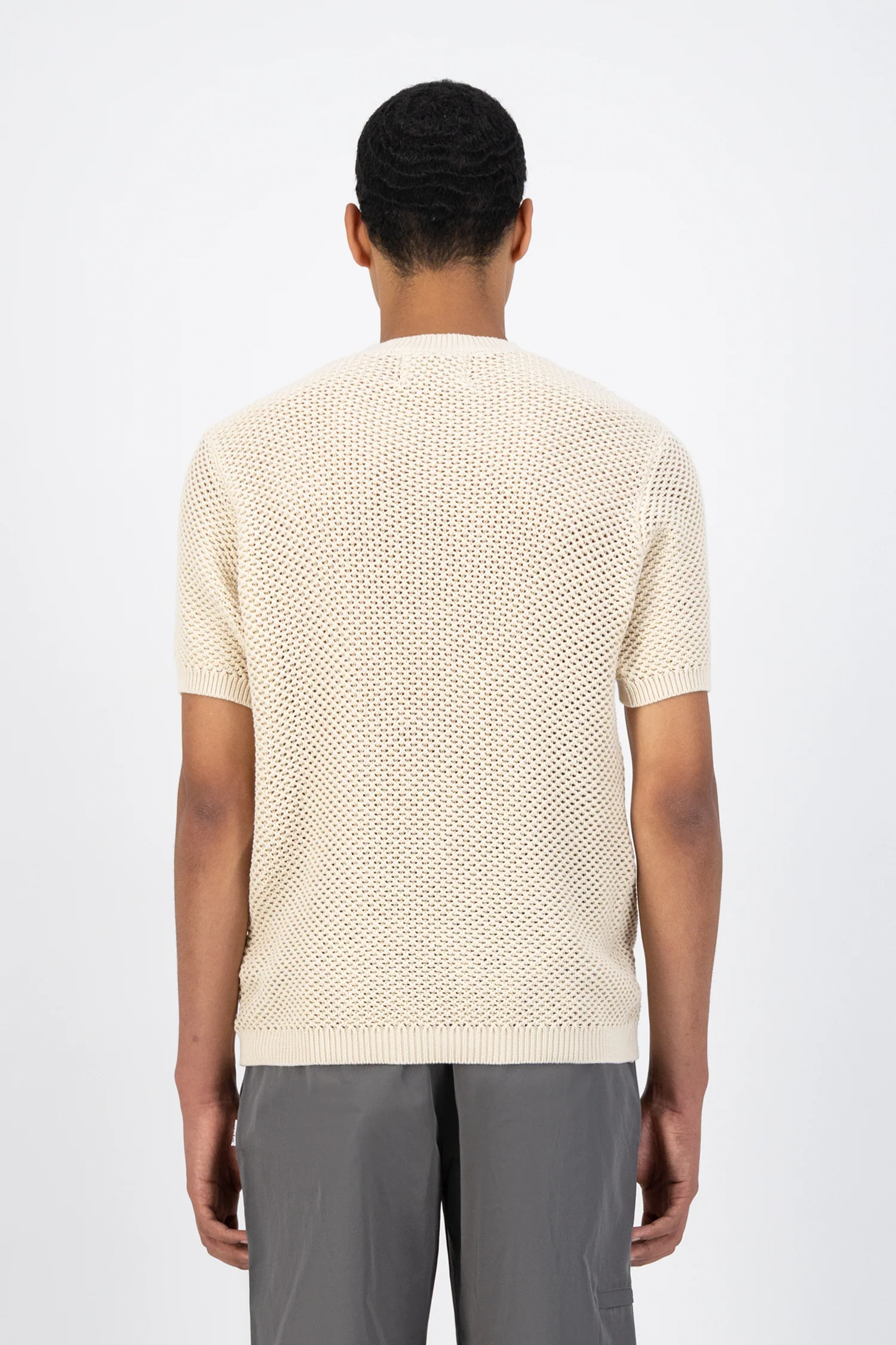 T-shirt en maille Kiewic - Crème - Image 3