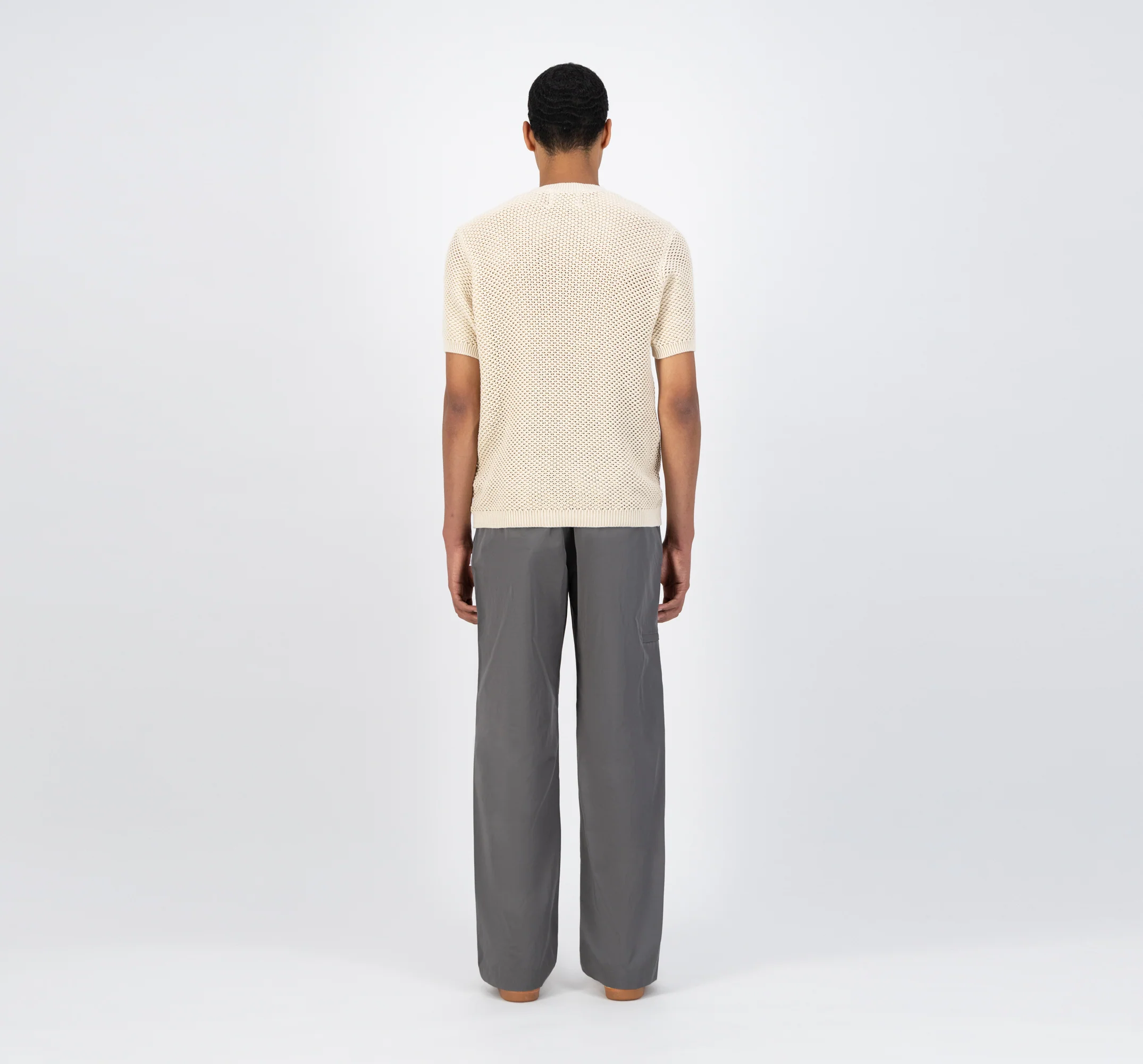 T-shirt en maille Kiewic - Crème - Image 5