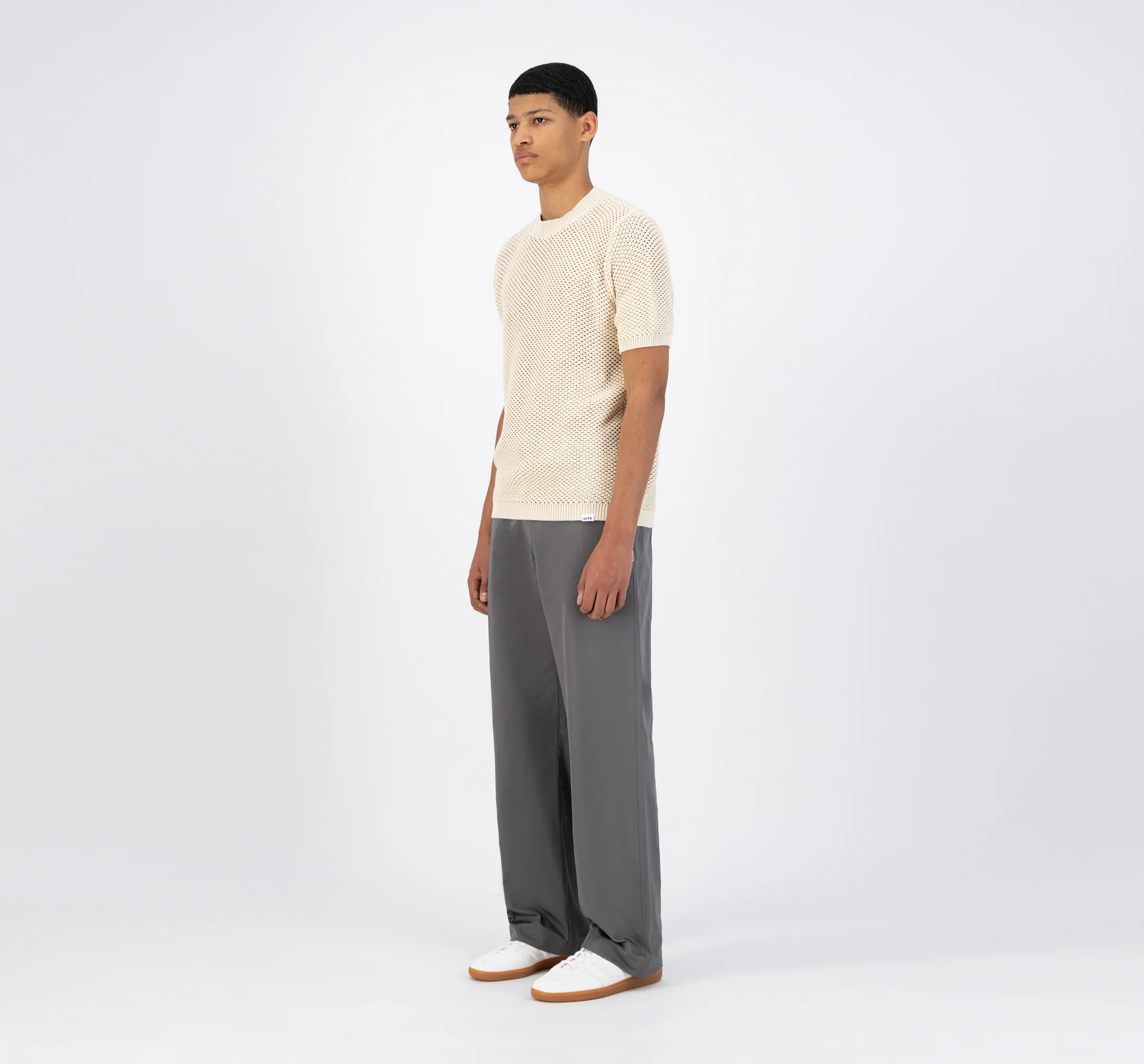 T-shirt en maille Kiewic - Crème - Image 6