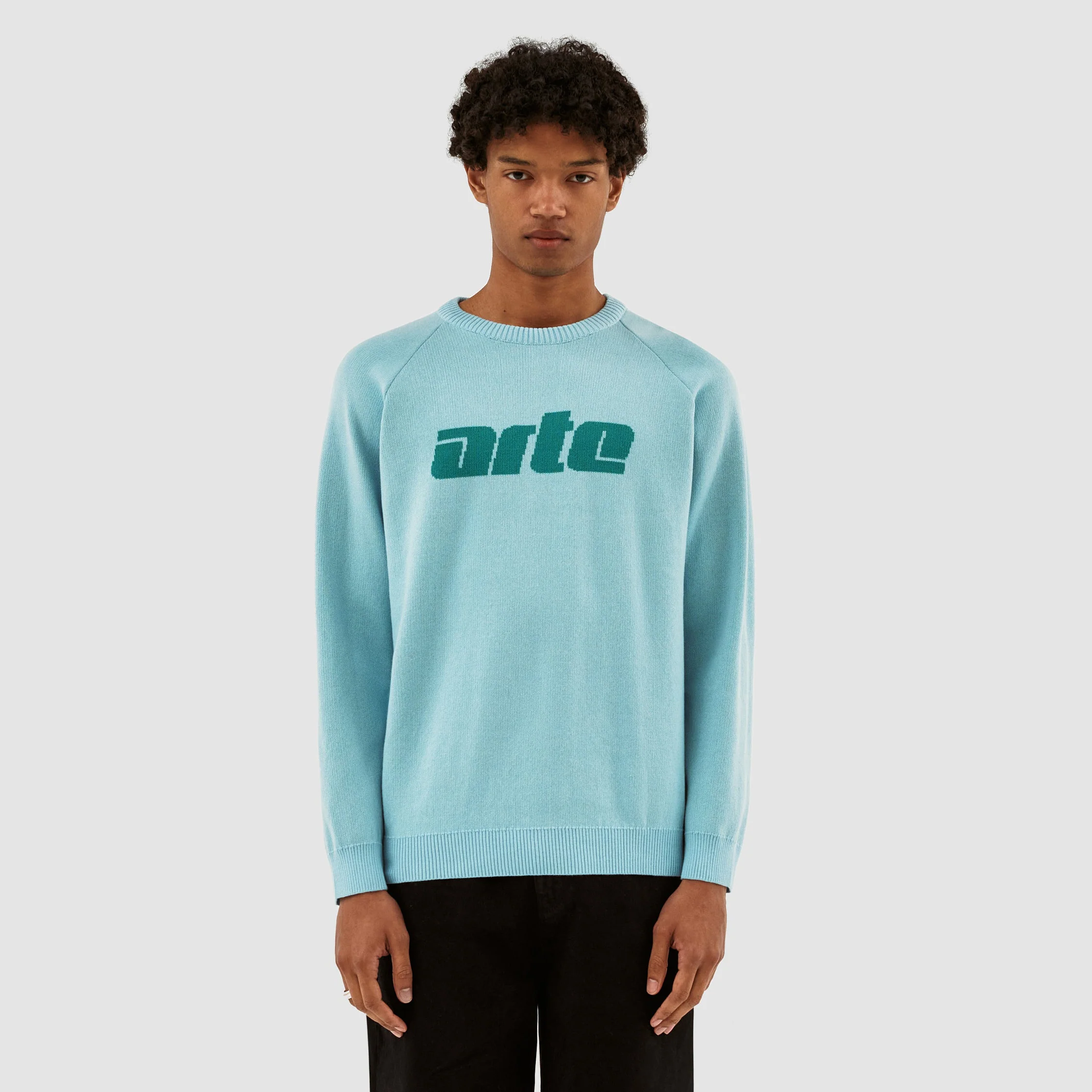 Pull Klee Logo - Bleu clair/bleu lac