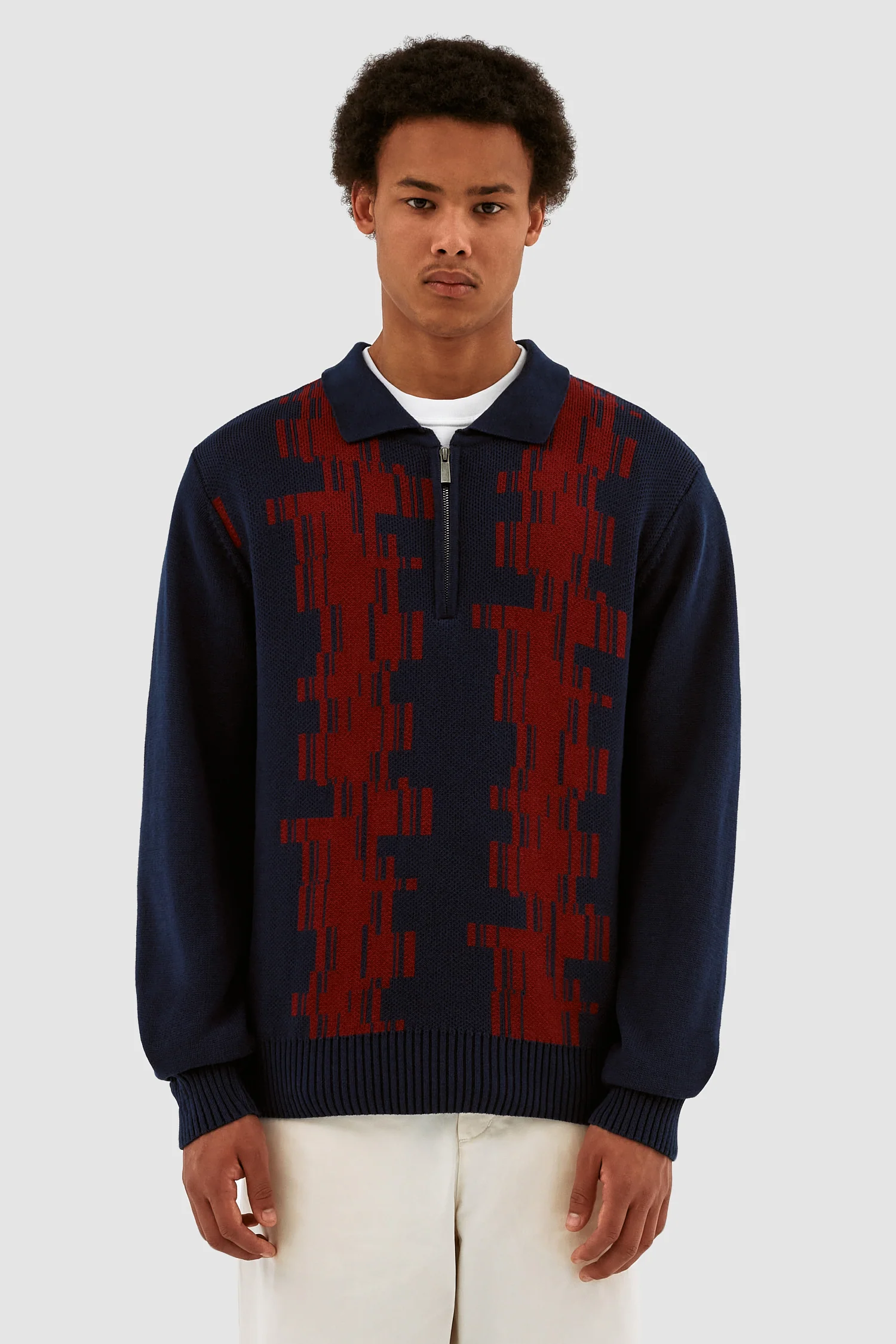 Polo Tertis Know - Marine/Bordeaux - Image 2