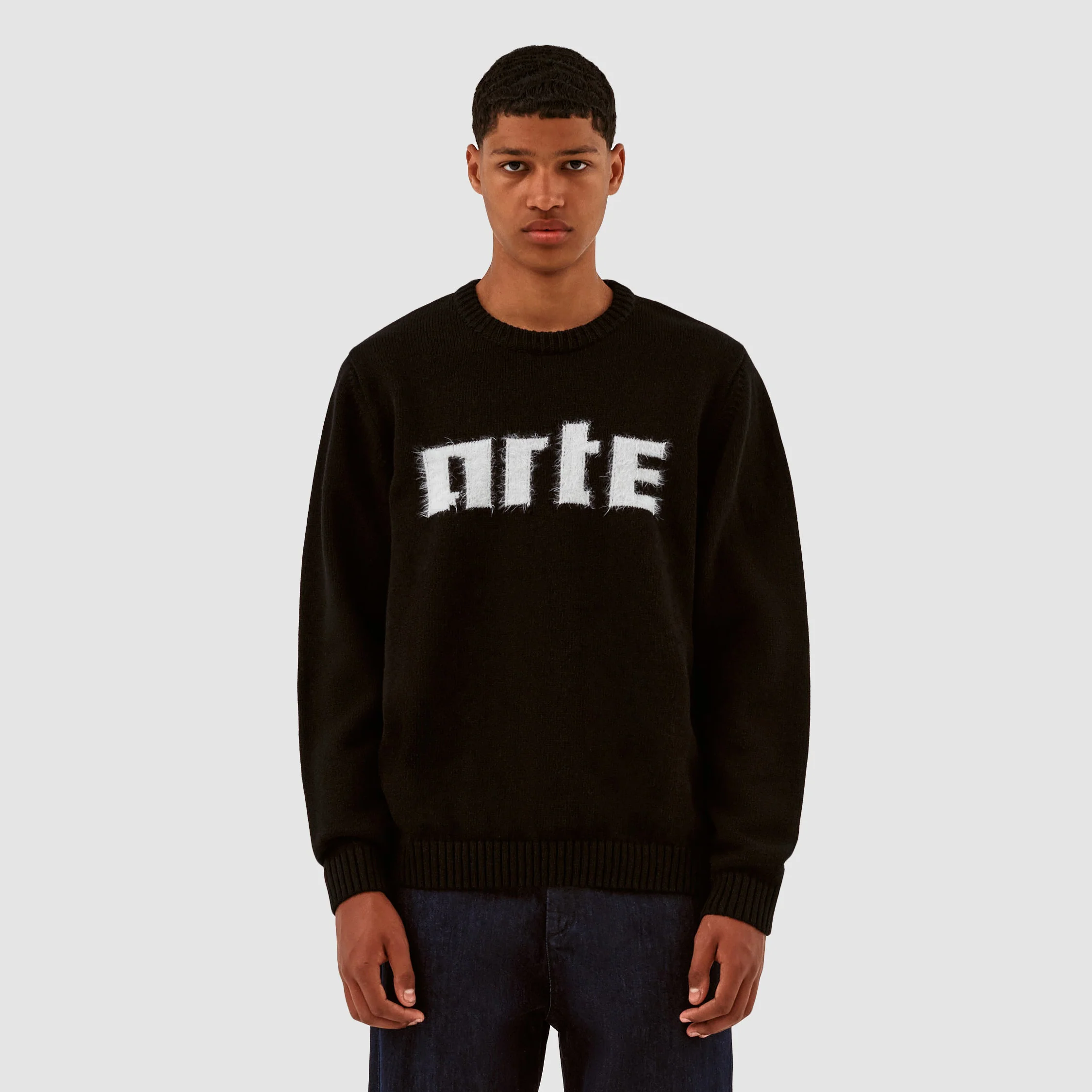 Pull en maille avec logo Kobe - Noir