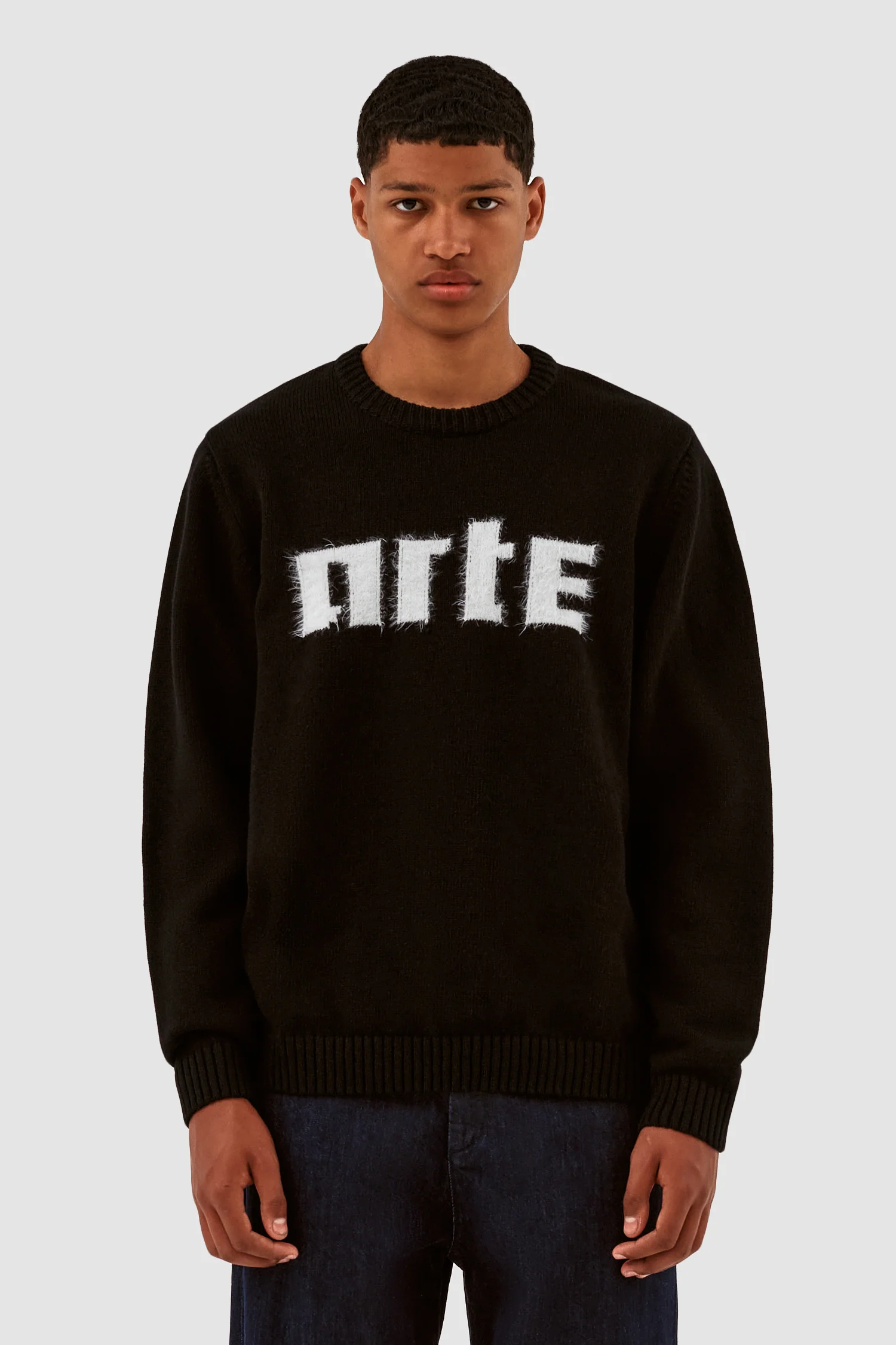 Pull en maille avec logo Kobe - Noir - Image 2