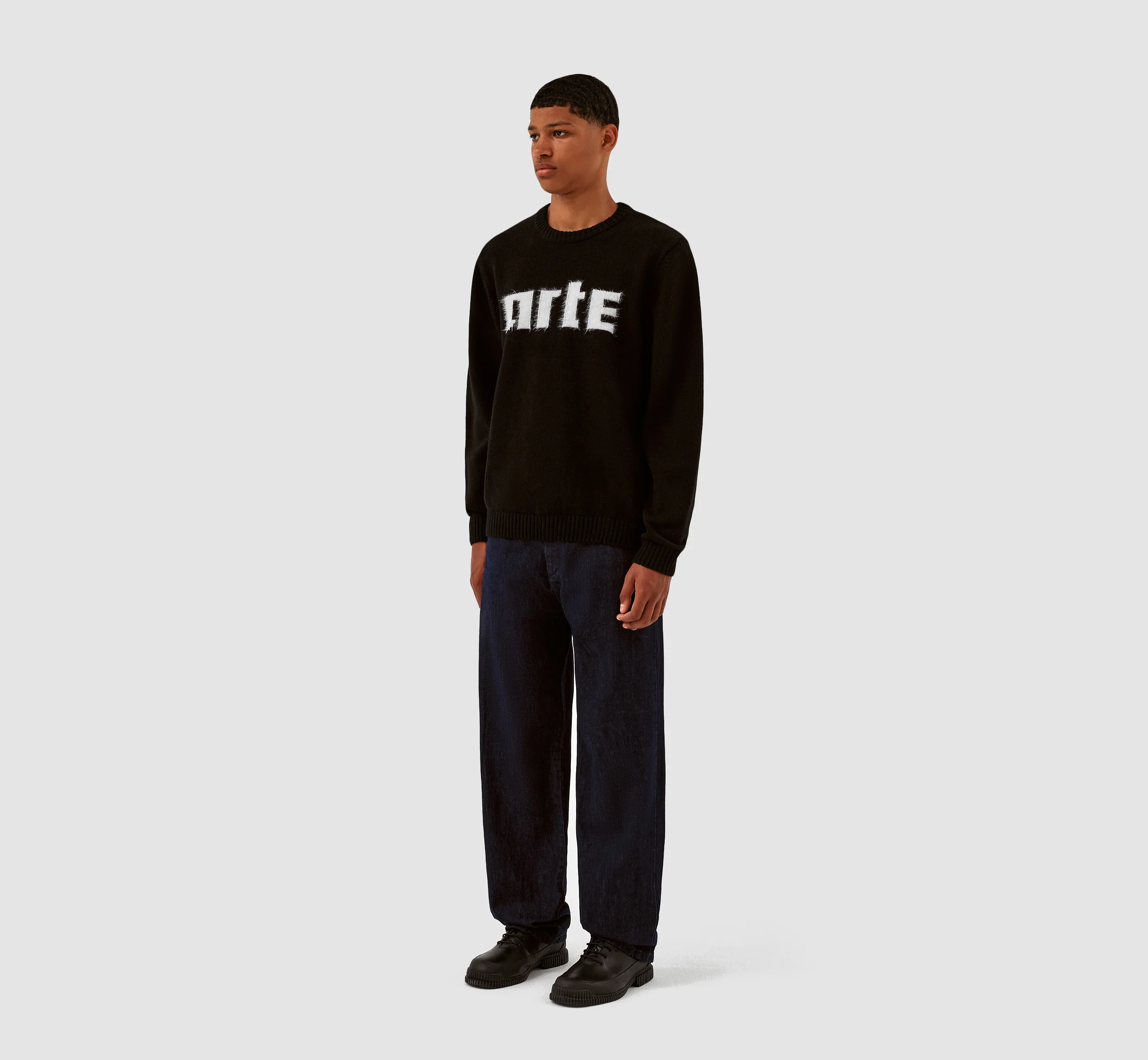 Pull en maille avec logo Kobe - Noir - Image 6