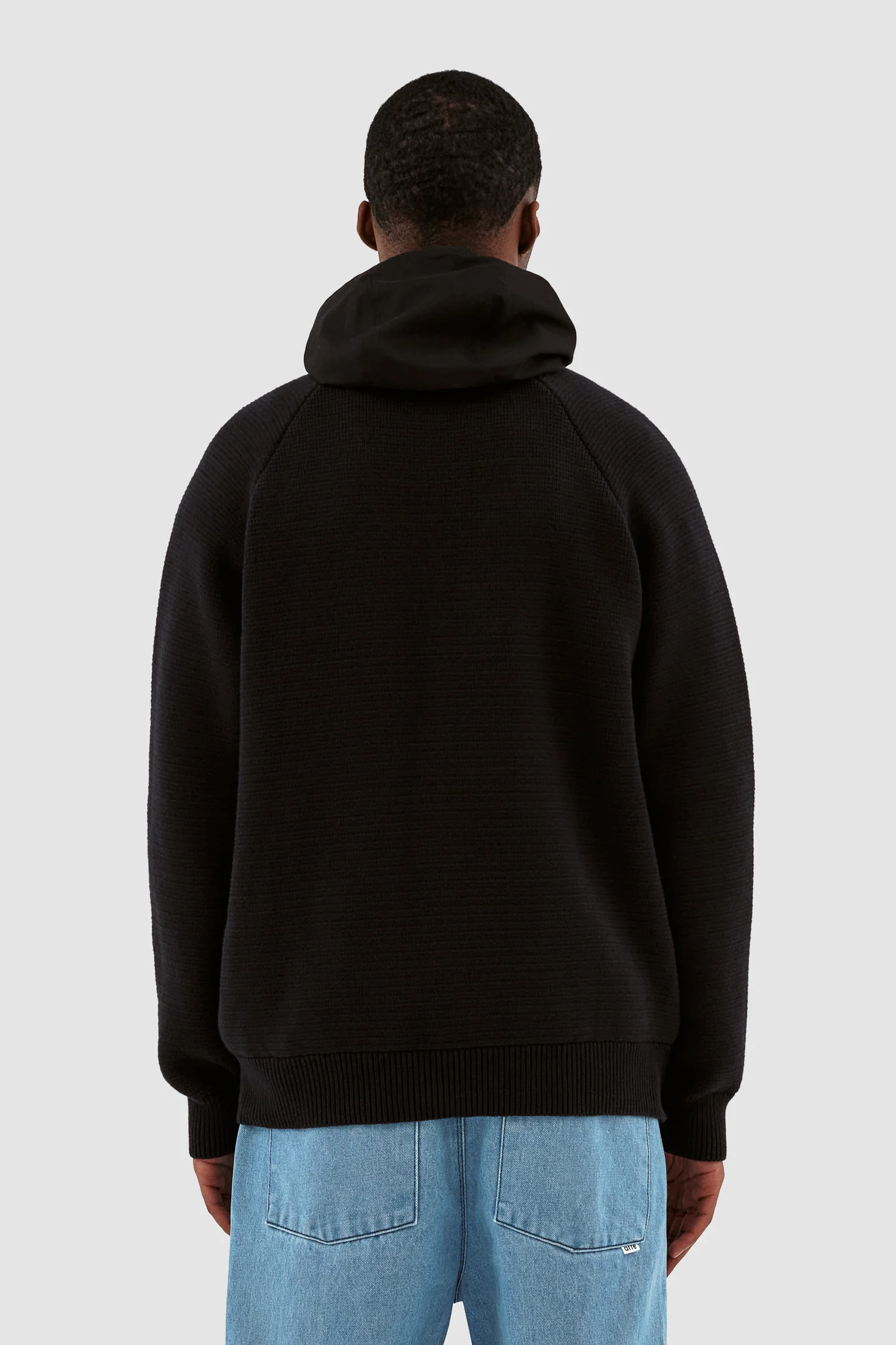 Sweat à capuche en maille Kole - Noir - Image 3