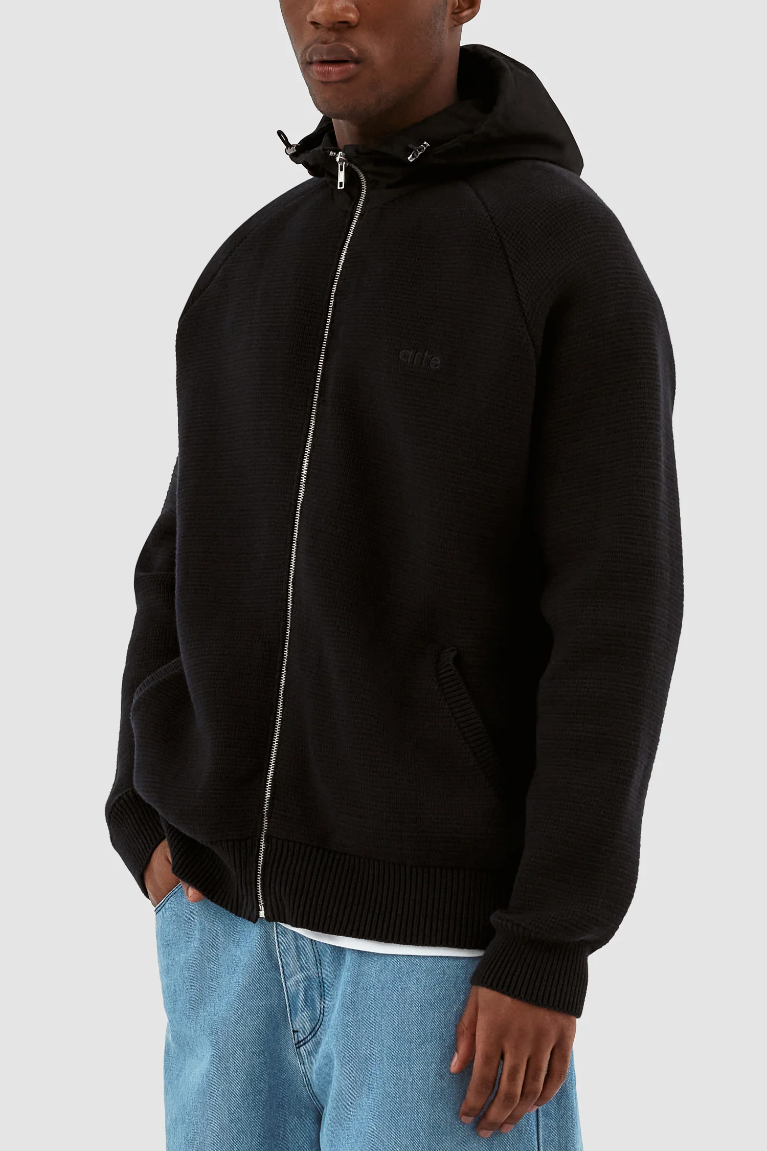 Sweat à capuche en maille Kole - Noir - Image 7
