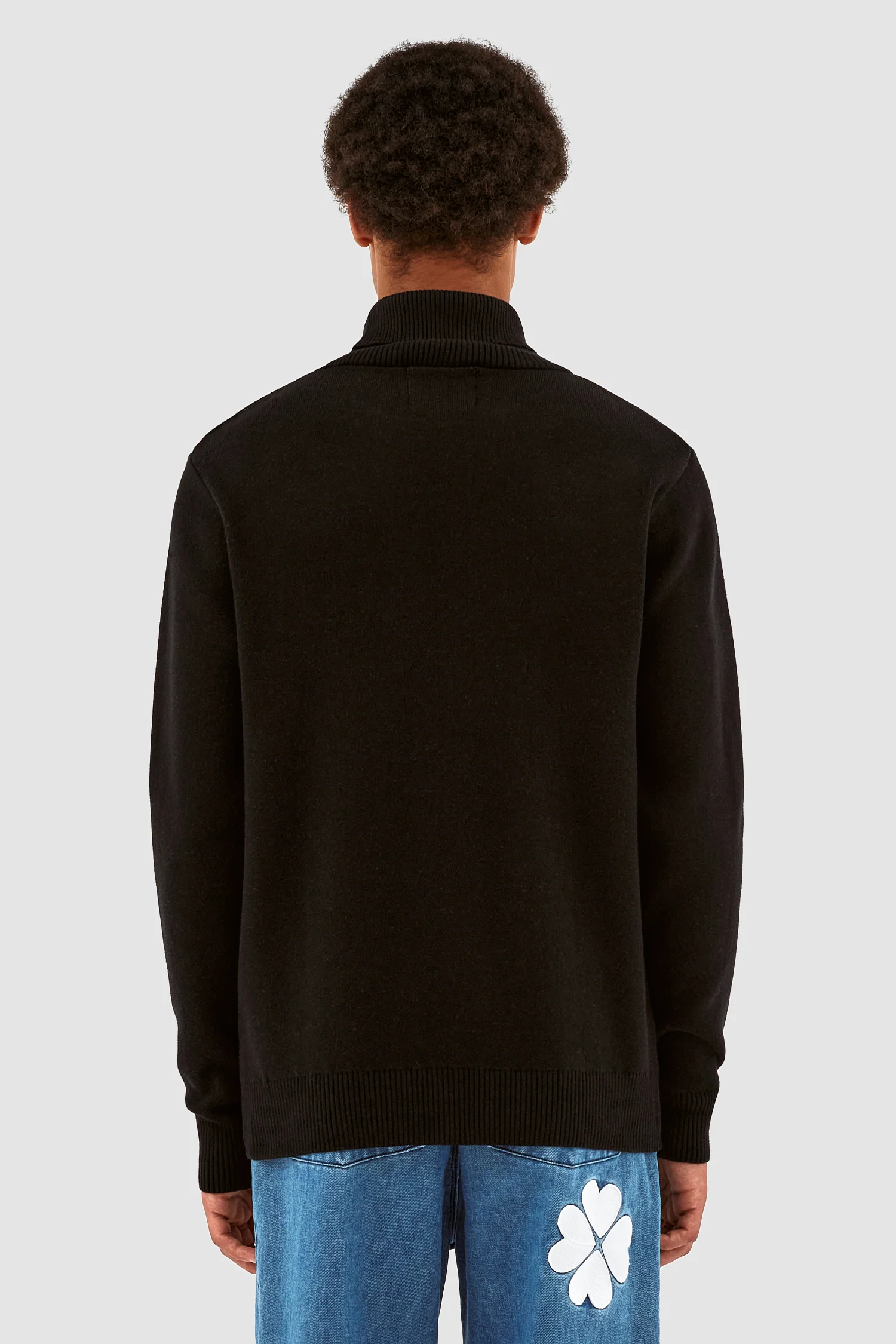 Pull à col roulé en tricot Kole - Noir - Image 3