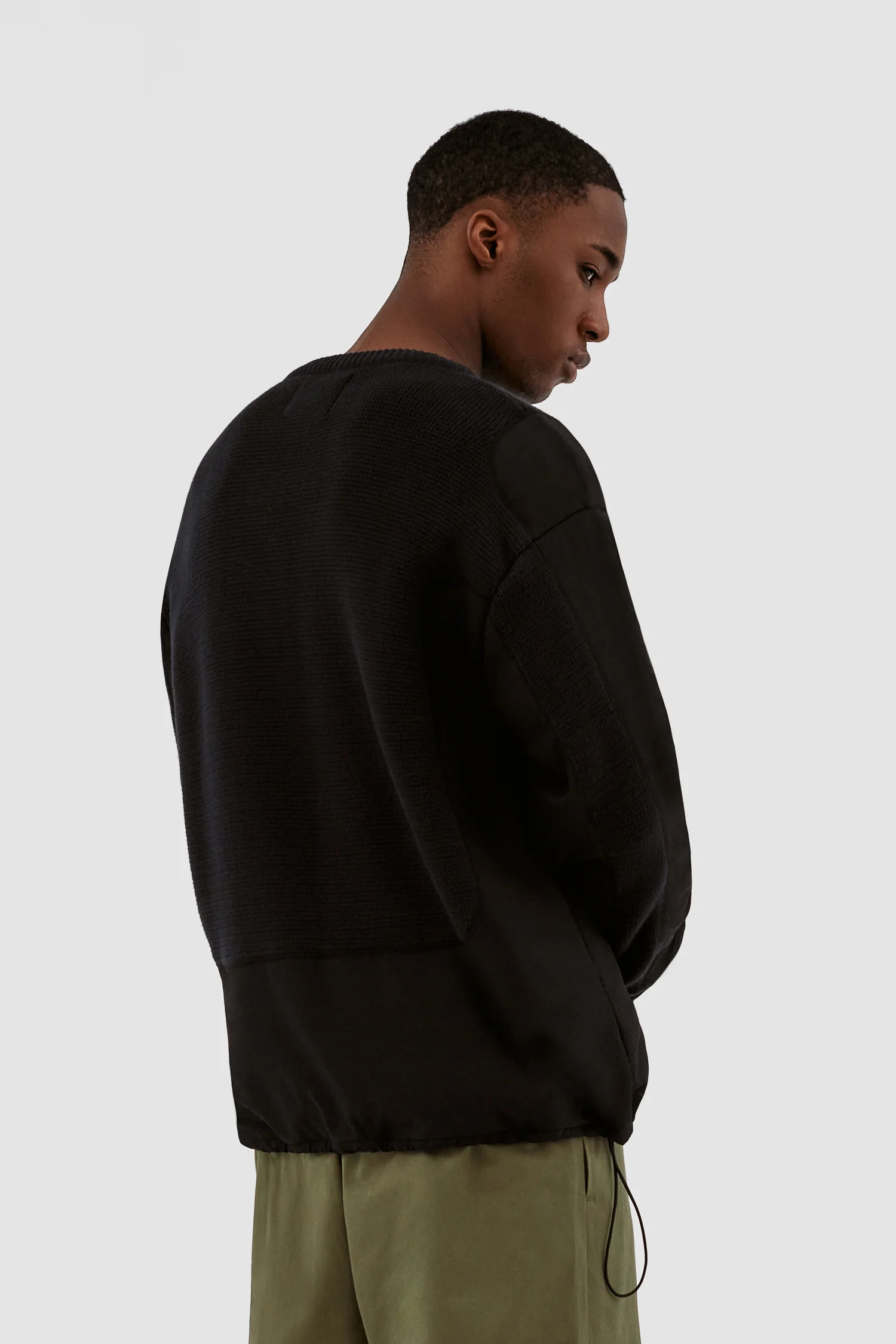 Pull Kris contrasté - Noir - Image 3