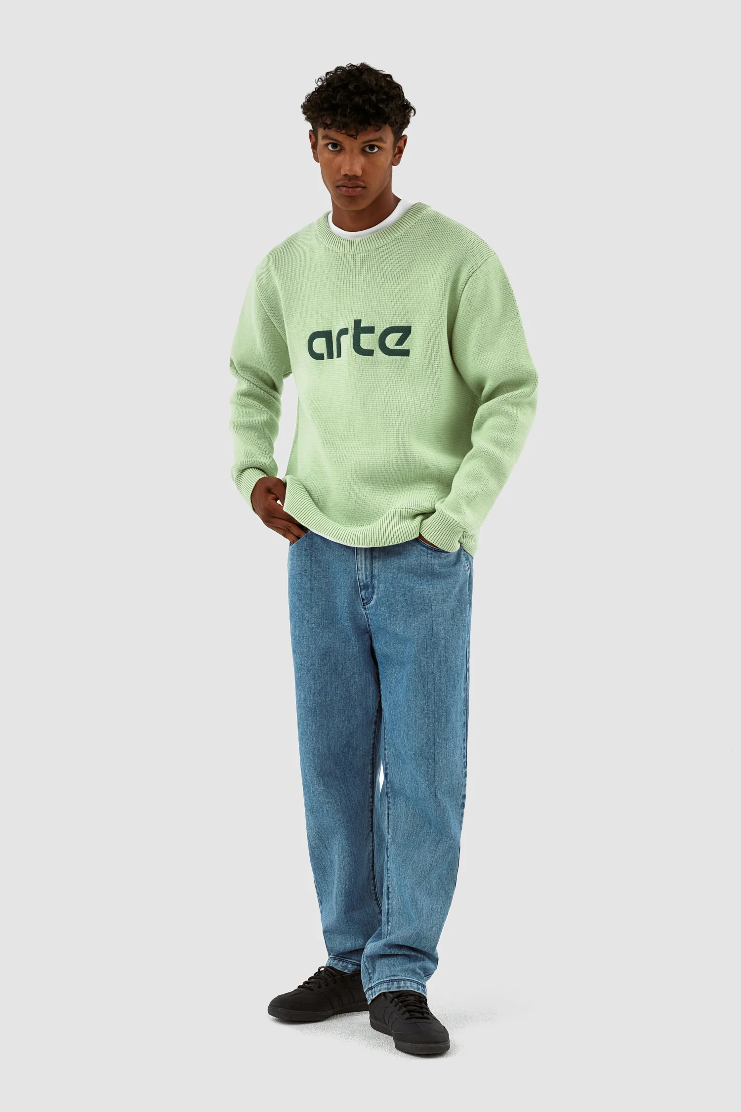 Pull à logo Kris - Vert clair - Image 4