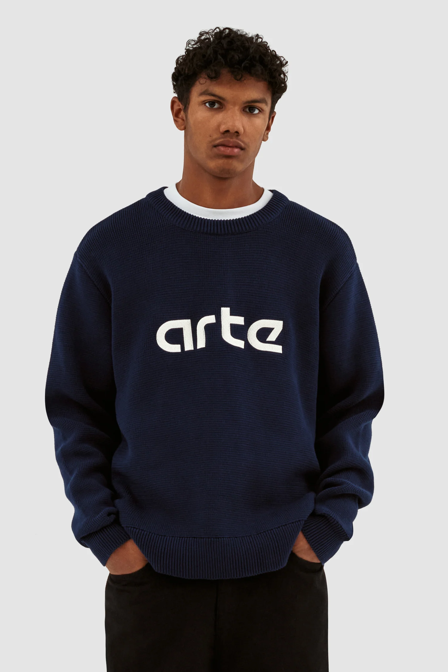 Pull à logo Kris - Marine - Image 2