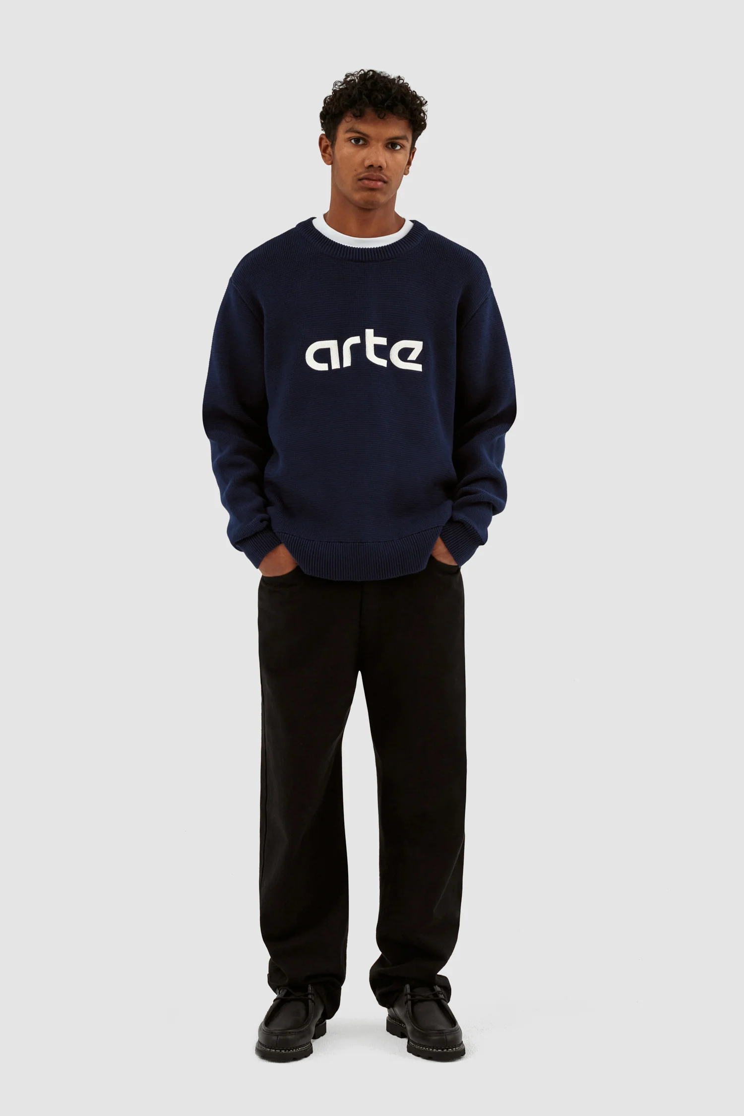 Pull à logo Kris - Marine - Image 4