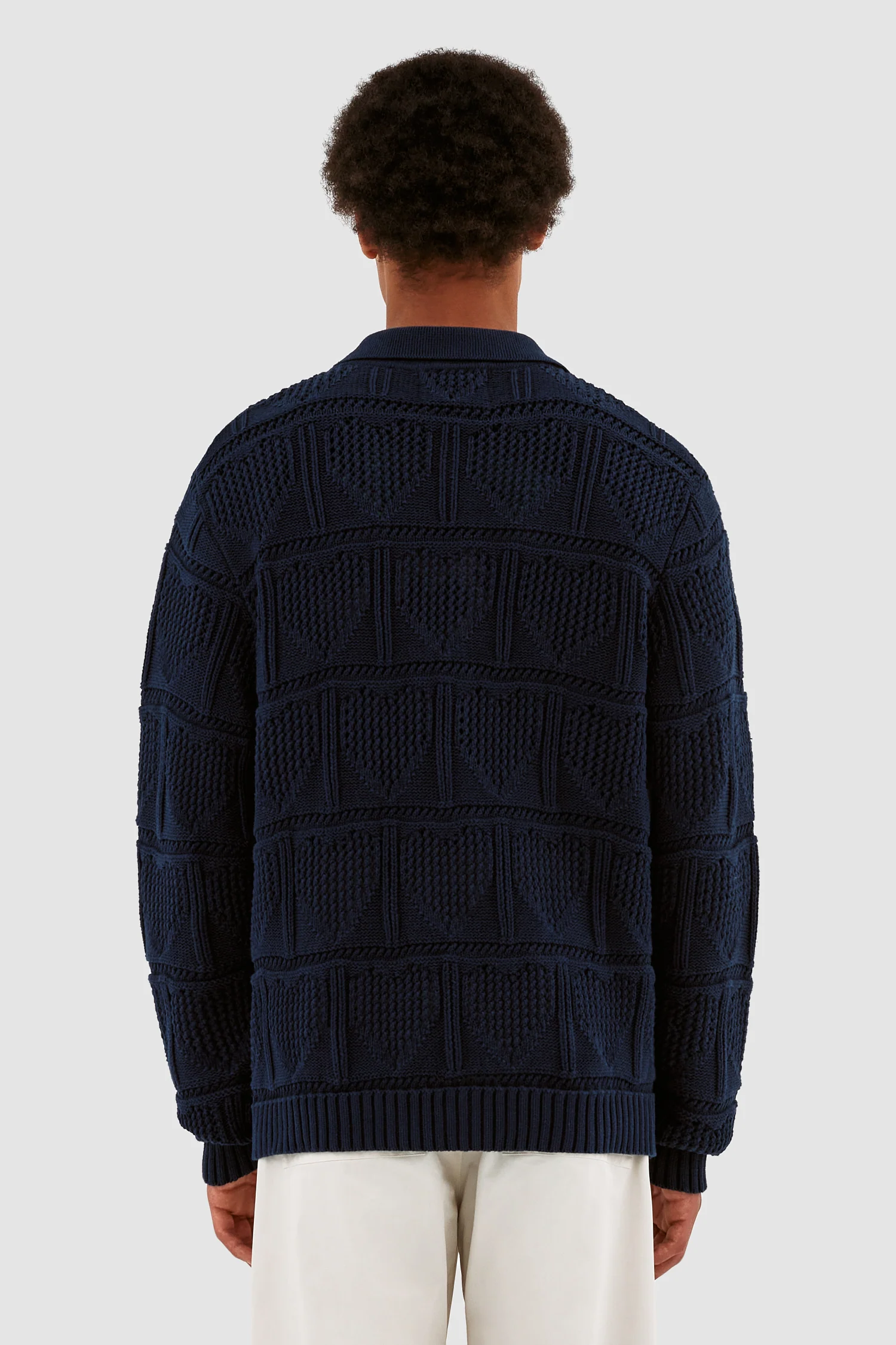 Cardigan en crochet Kyle - Marine - Image 3